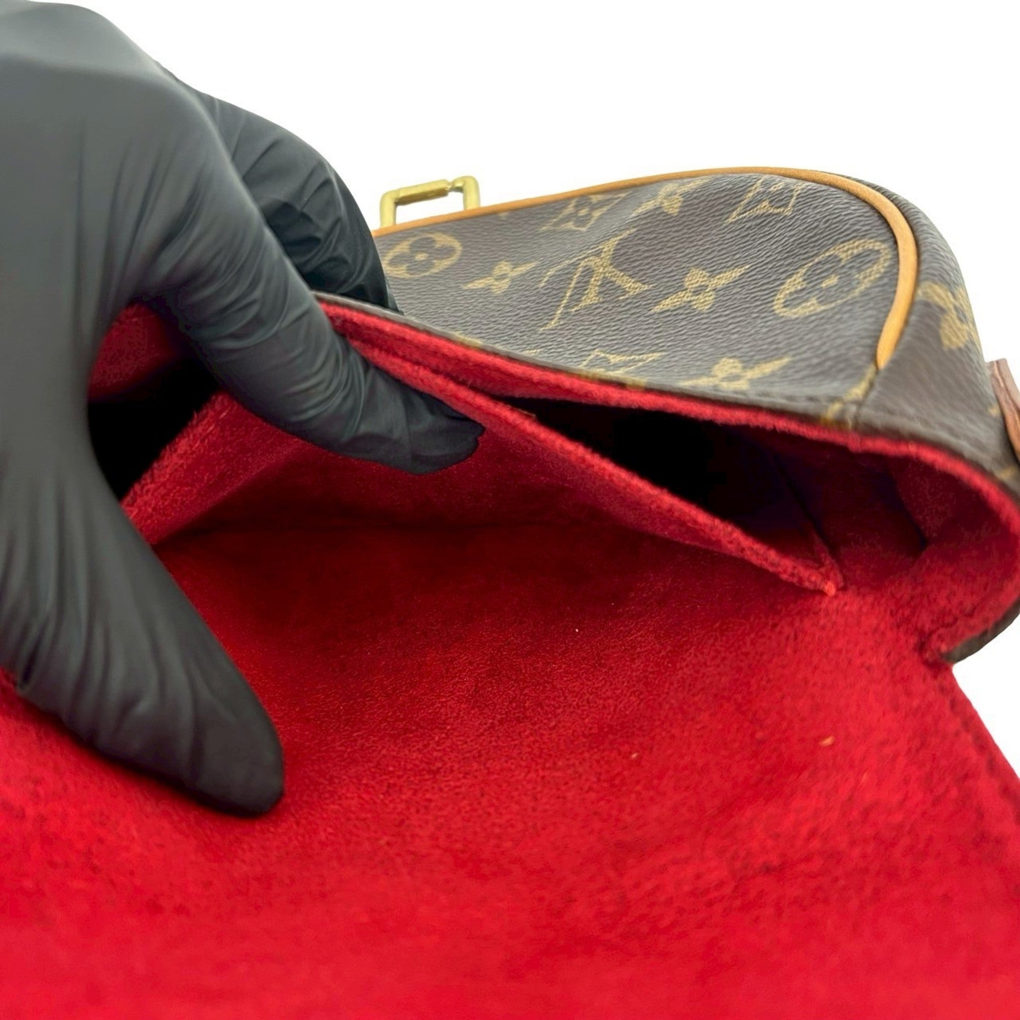 Louis Vuitton Brown Leather Pvc Pochette Shoulder Bag (Pre-Owned)