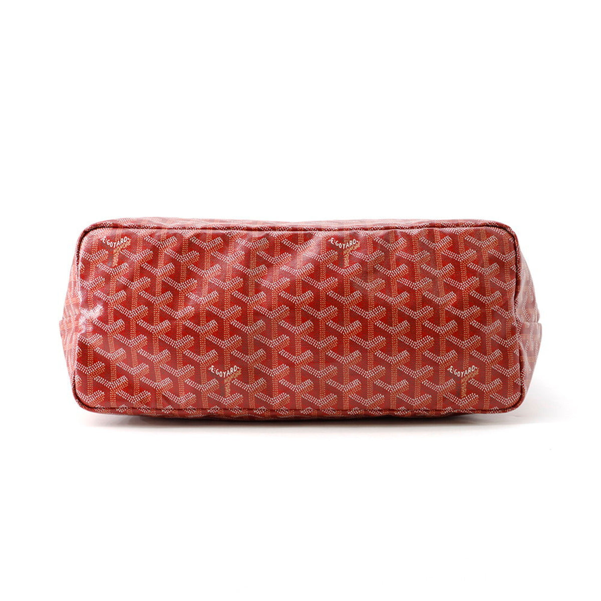 Goyard Red Color Pvc Leather Handbag Tote Bag (Pre-Owned)