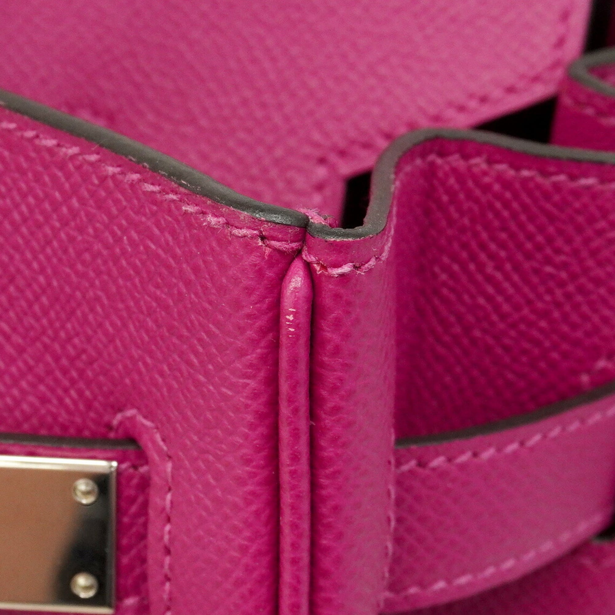 Hermes Rose Purple Epsom Leather Handbag (Pre-Owned)