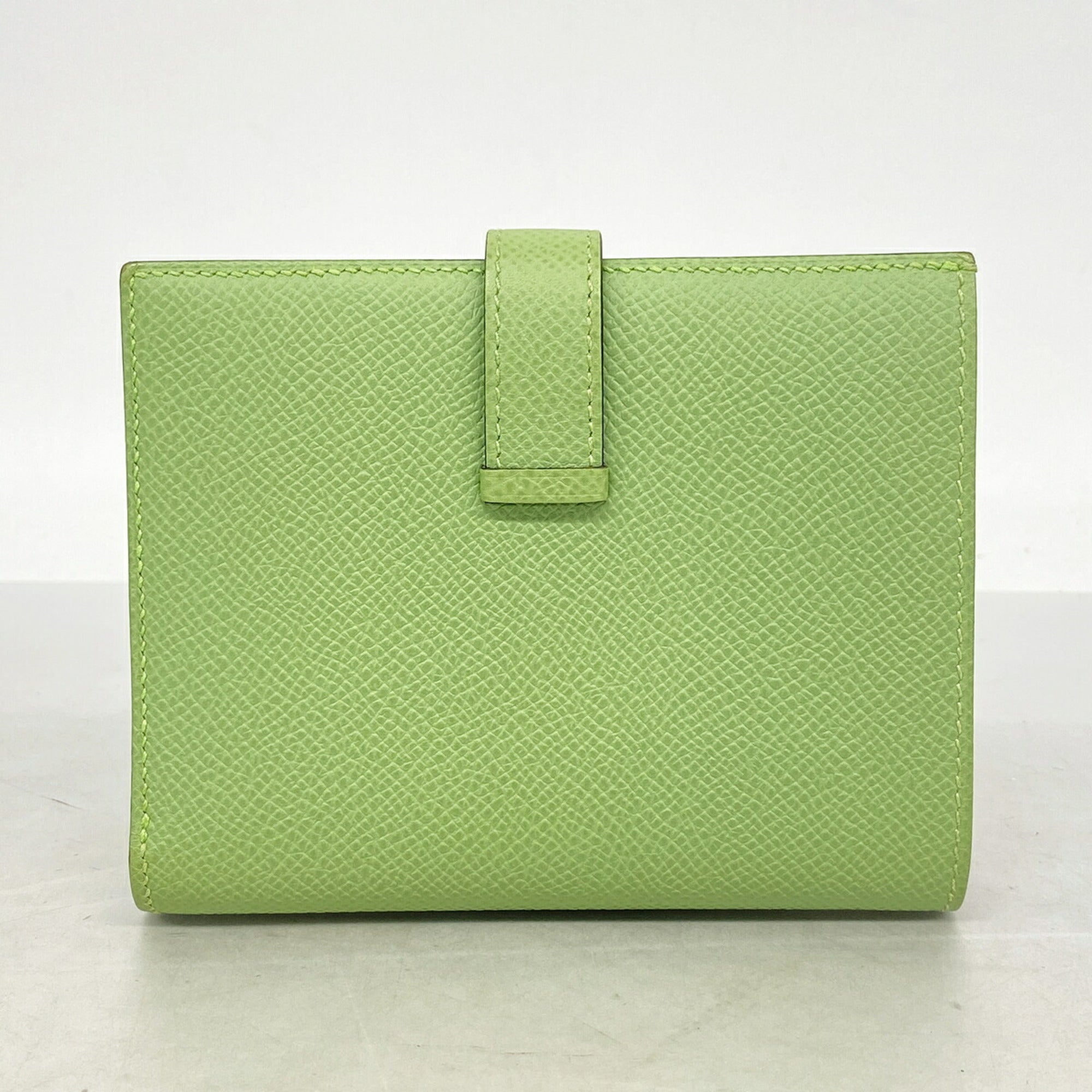Hermes Green Epsom Leather Leather Wallet (Bi-Fold) (Pre-Owned)
