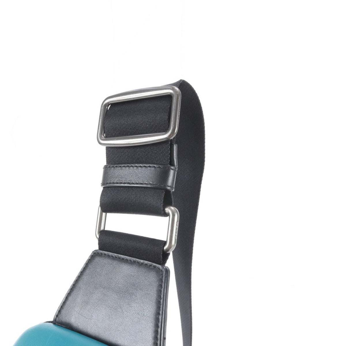 Coach Green Leather Nylon Pouch Shoulder Bag Sling Bag (Pre-Owned)