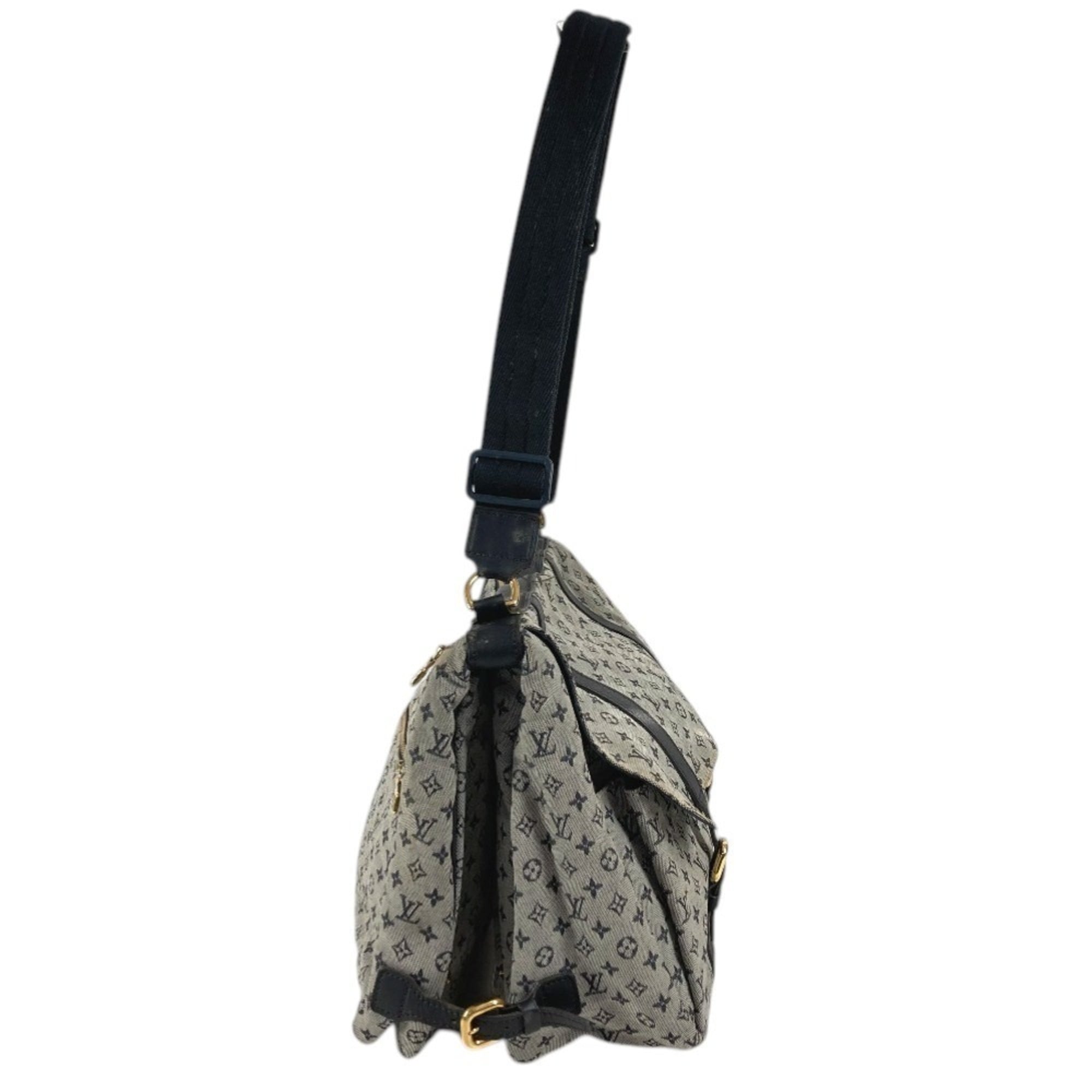 Louis Vuitton Navy Monogram Mini Messenger Bag Shoulder Bag (Pre-Owned)