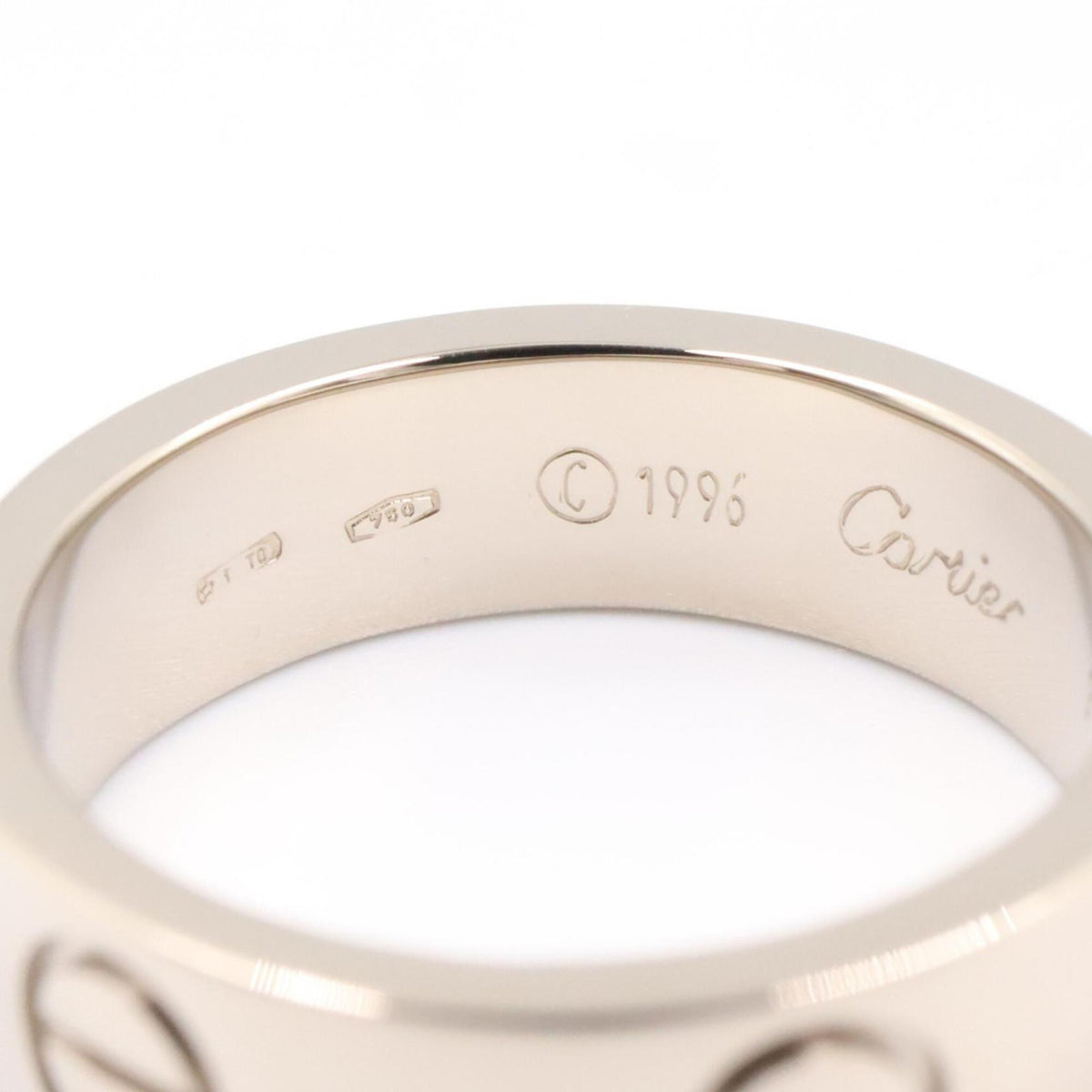 Cartier Silver White Gold (18K) Band Ring (Pre-Owned)