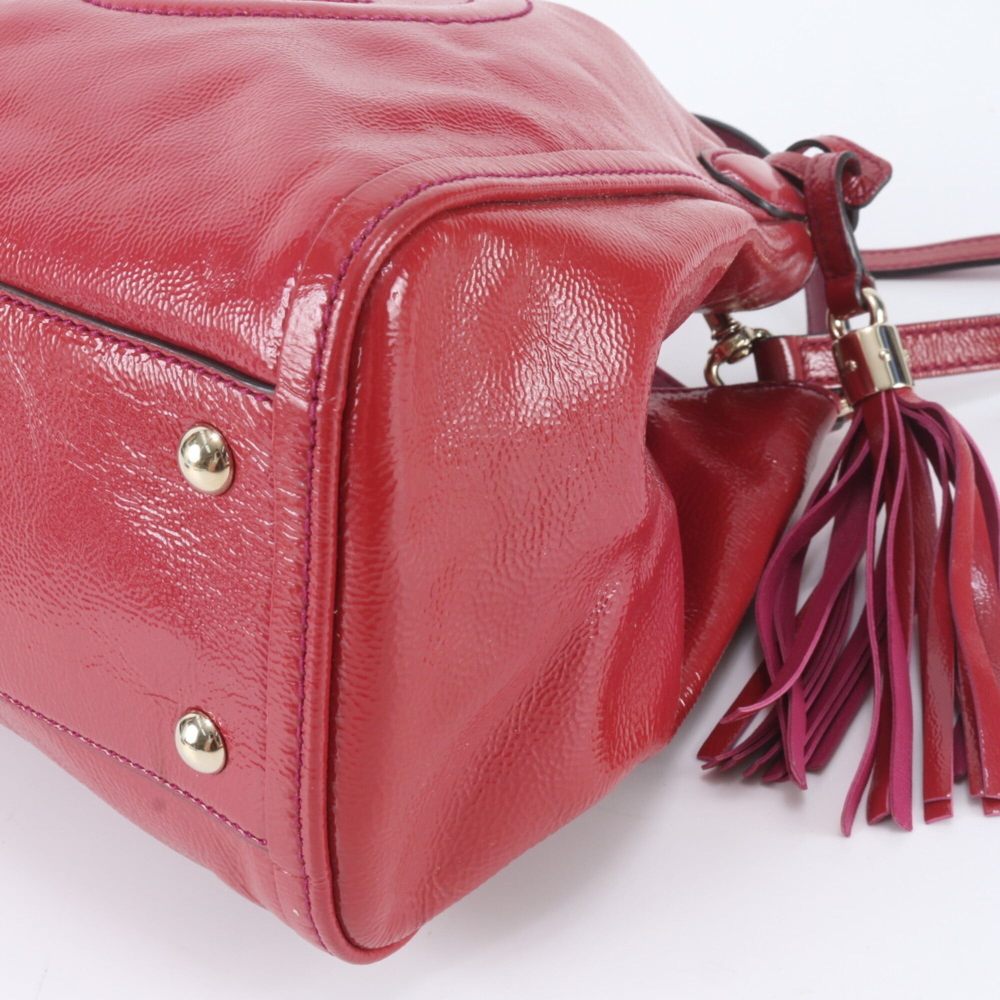 Gucci Soho Pink Leather Handbag Shoulder Bag (Pre-Owned)
