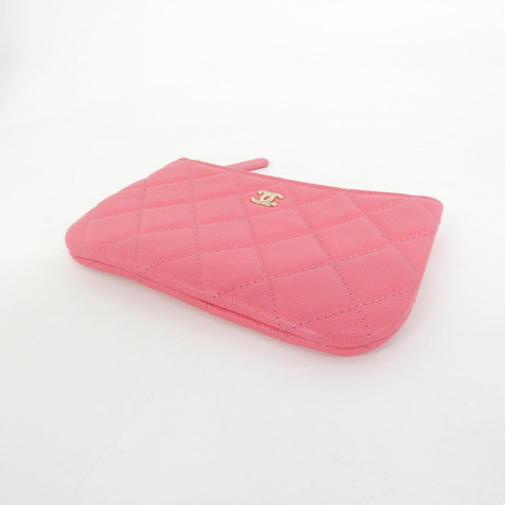Chanel Pink Grained Calfskin Pouch (Pre-Owned)
