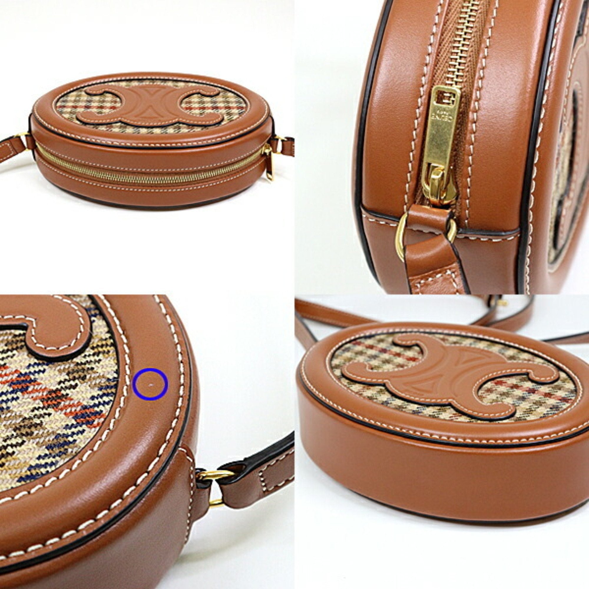 Celine Brown Leather Shoulder Bag (Pre-Owned)
