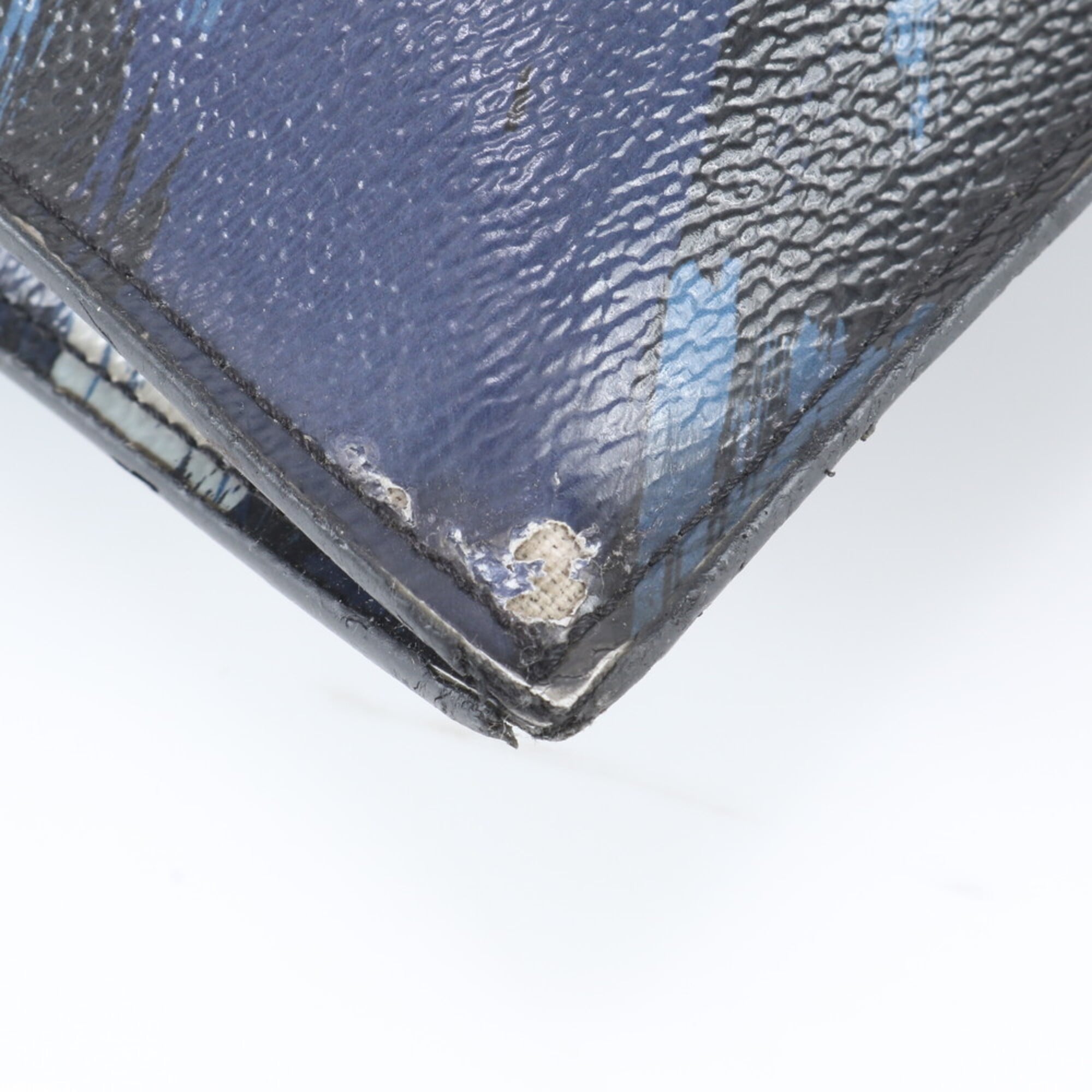 Louis Vuitton Navy Leather Pochette (Pre-Owned)