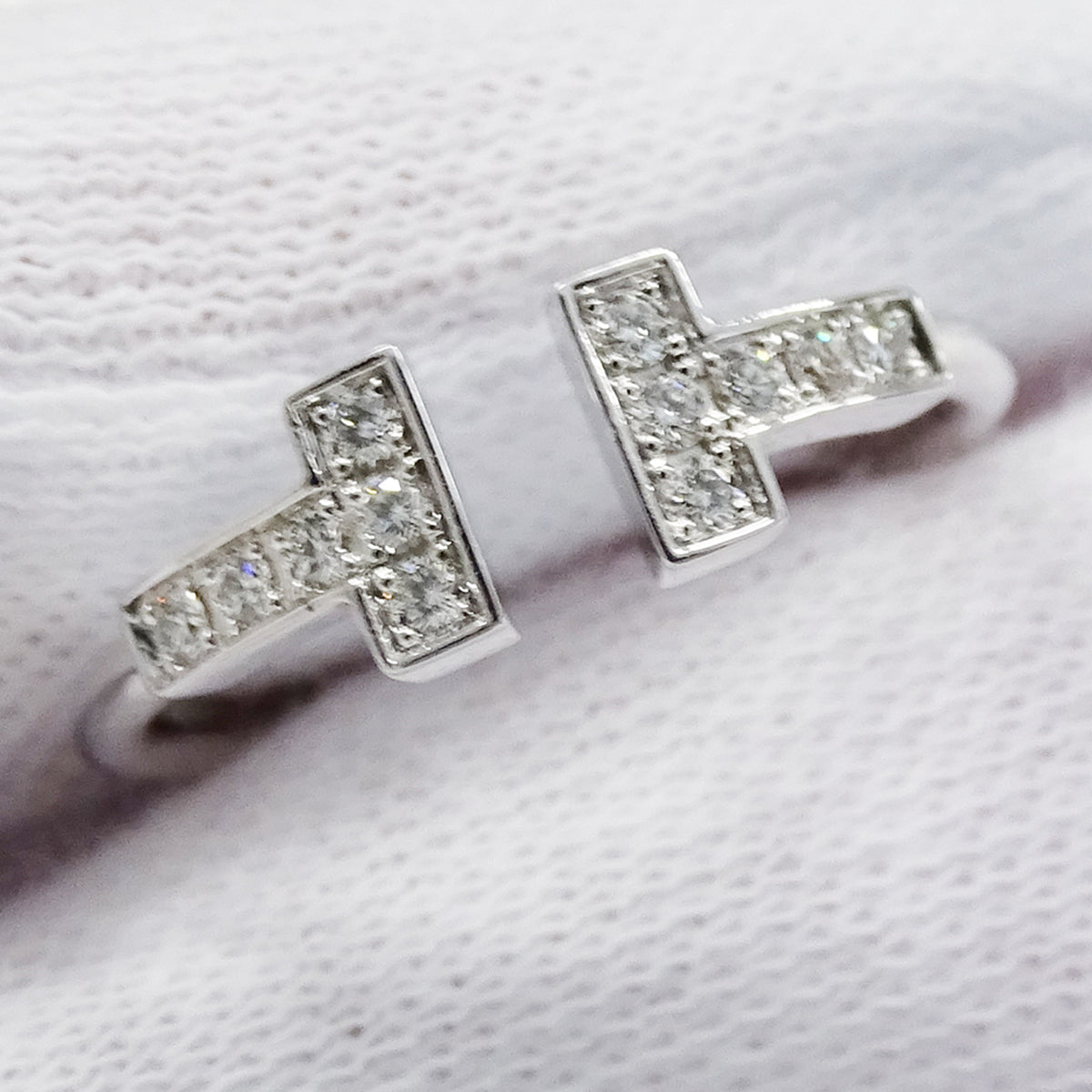 Tiffany White Gold White Gold (18K) Band Ring (Pre-Owned)