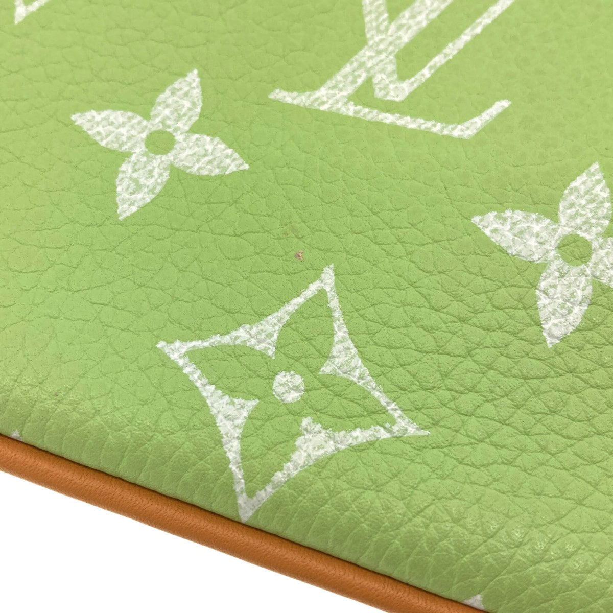 Louis Vuitton Green Monogram Monogram Canvas Leather Handbag (Pre-Owned)