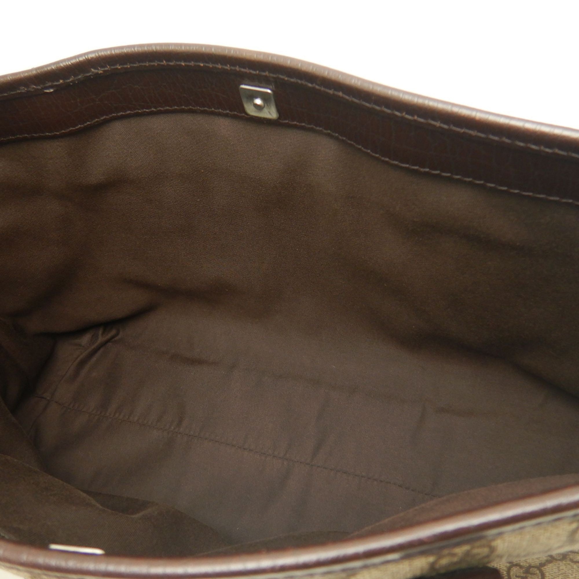 Gucci Beige Gg Supreme Leather Tote Bag (Pre-Owned)