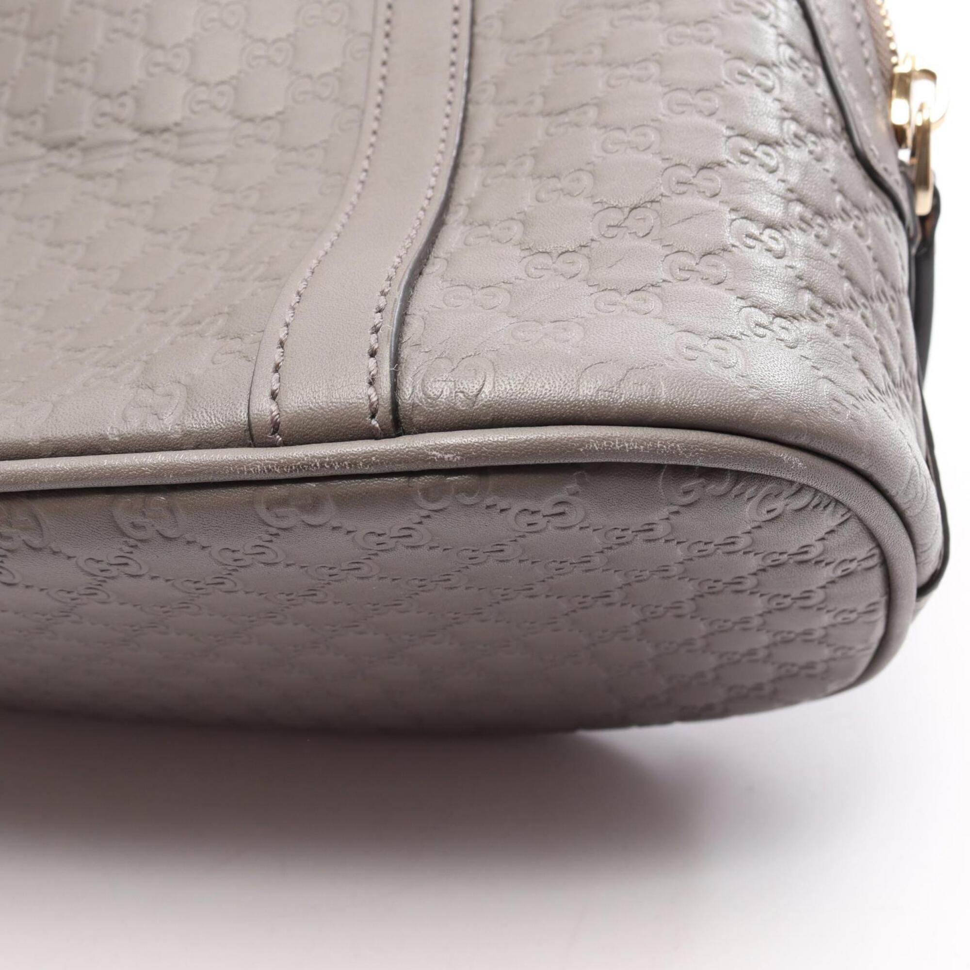 Gucci Gray Leather Handbag (Pre-Owned)