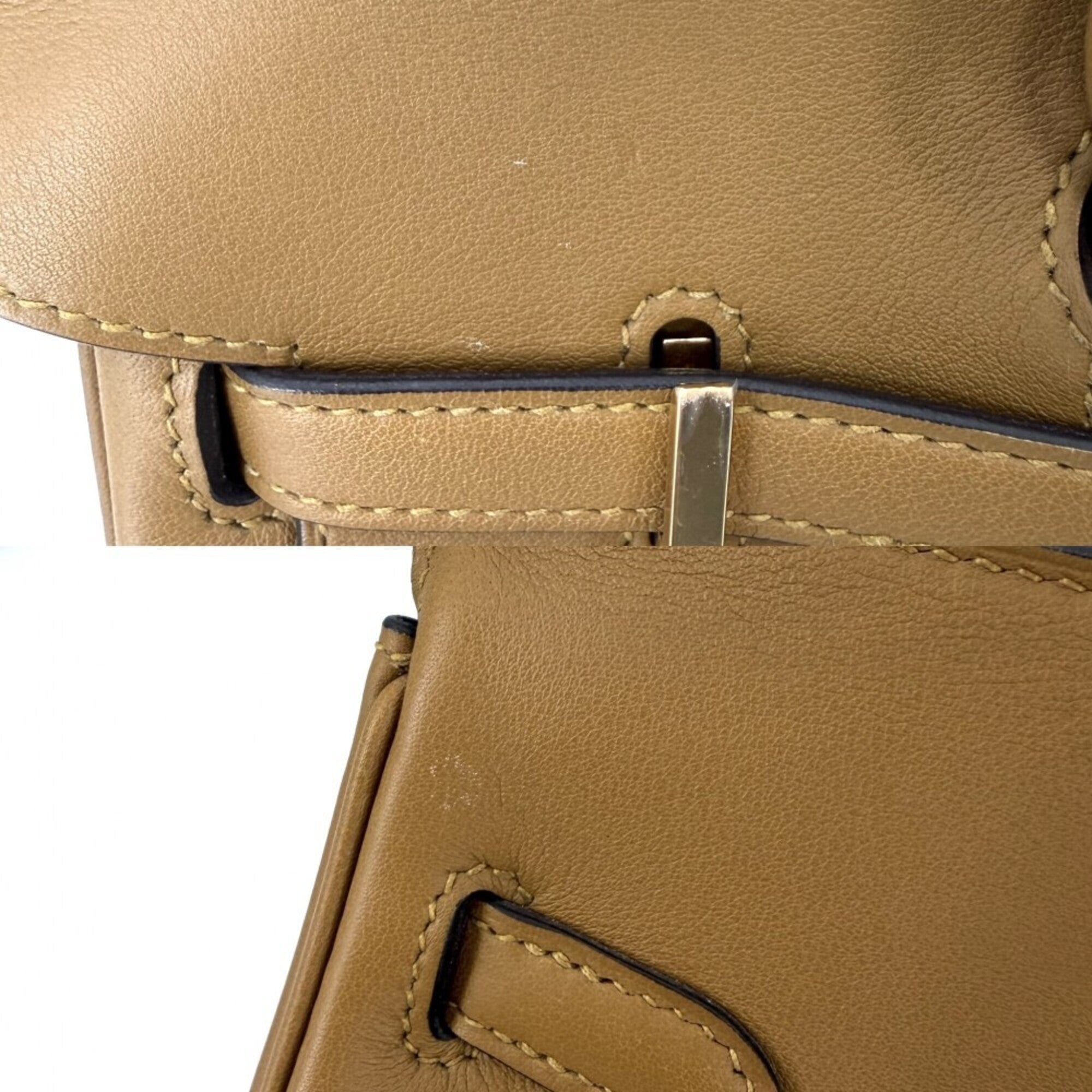 Hermes Brown Leather Handbag (Pre-Owned)