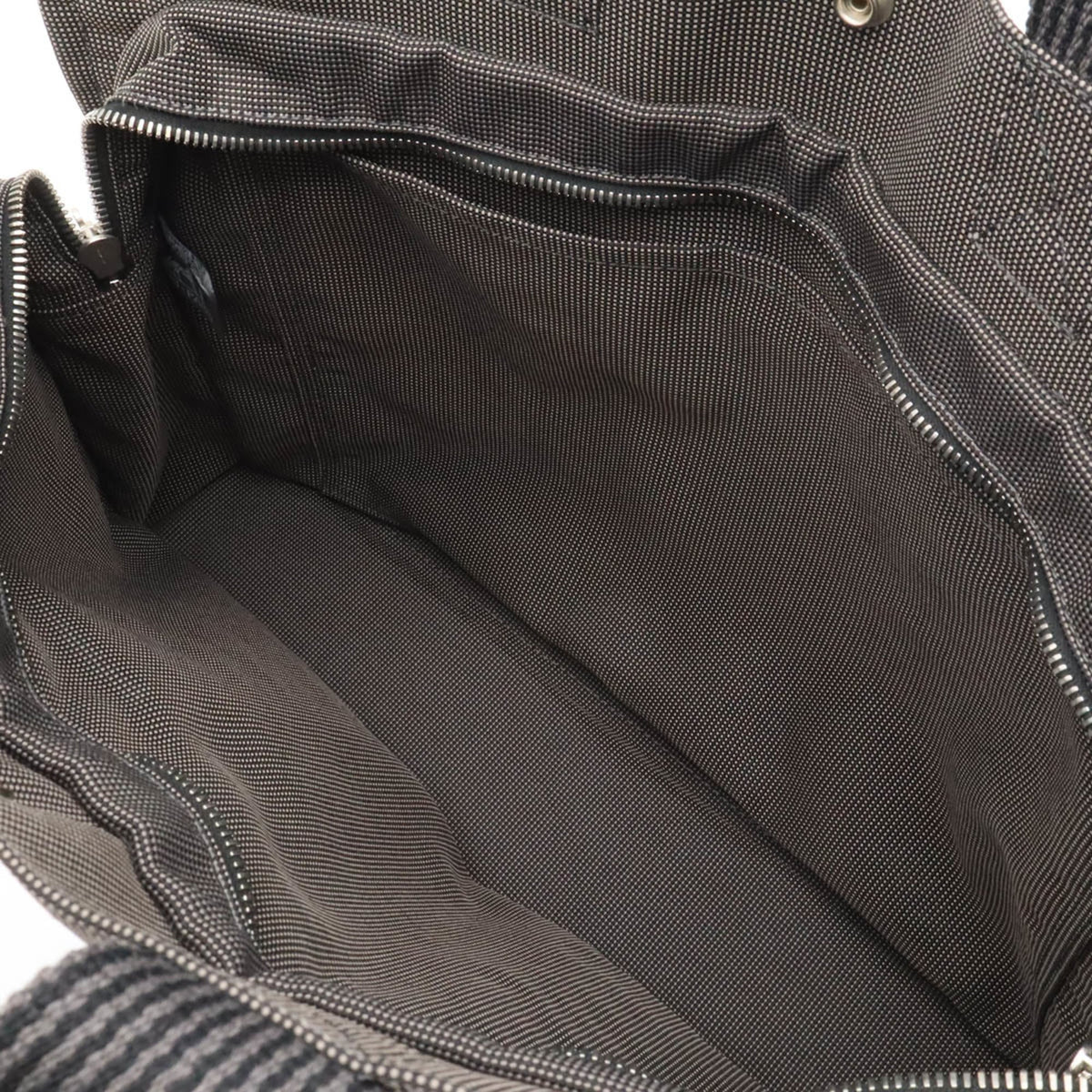 Hermes Gray Fabric Handbag Tote Bag (Pre-Owned)