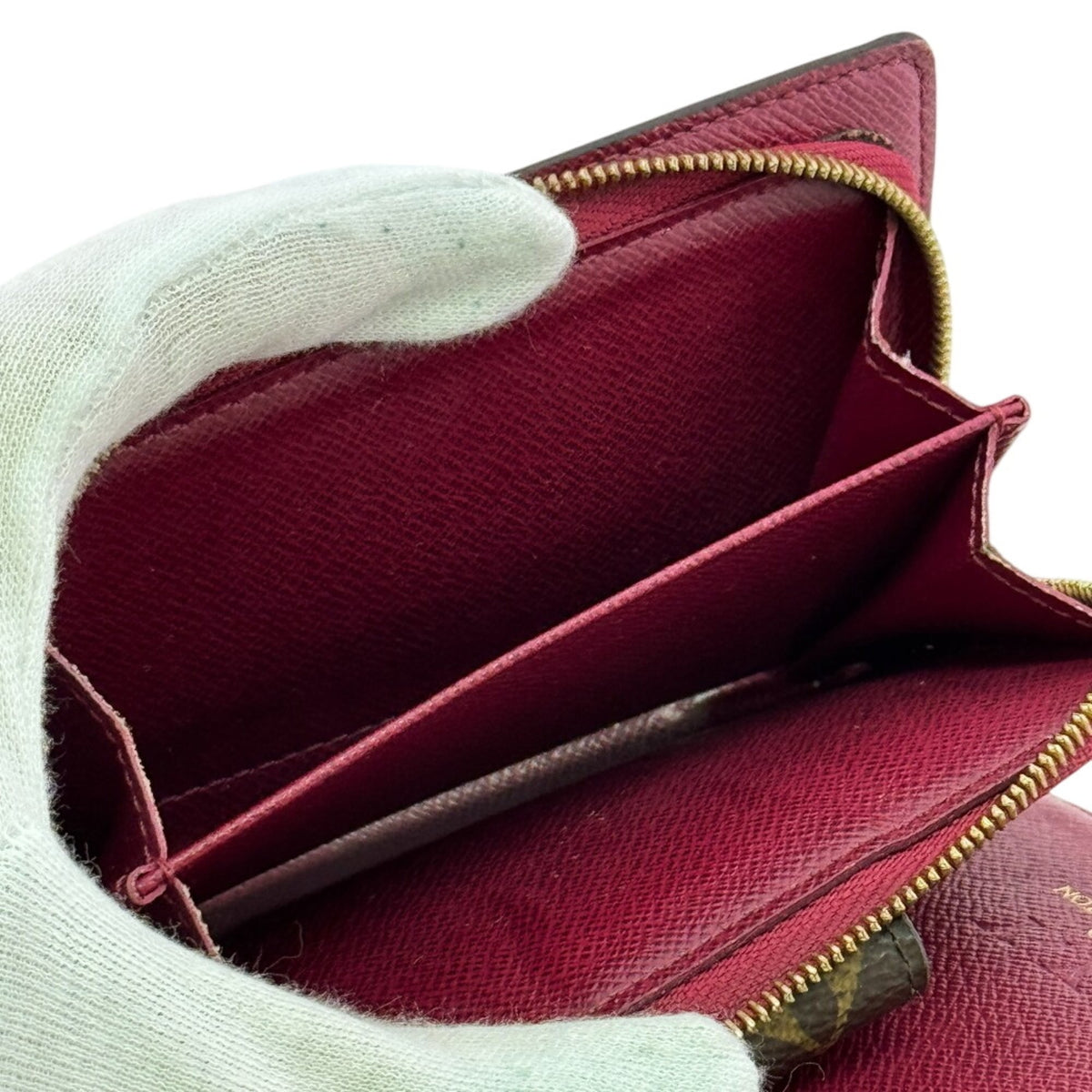 Louis Vuitton Brown Monogram Pink Monogram Wallet (Bi-Fold) (Pre-Owned)