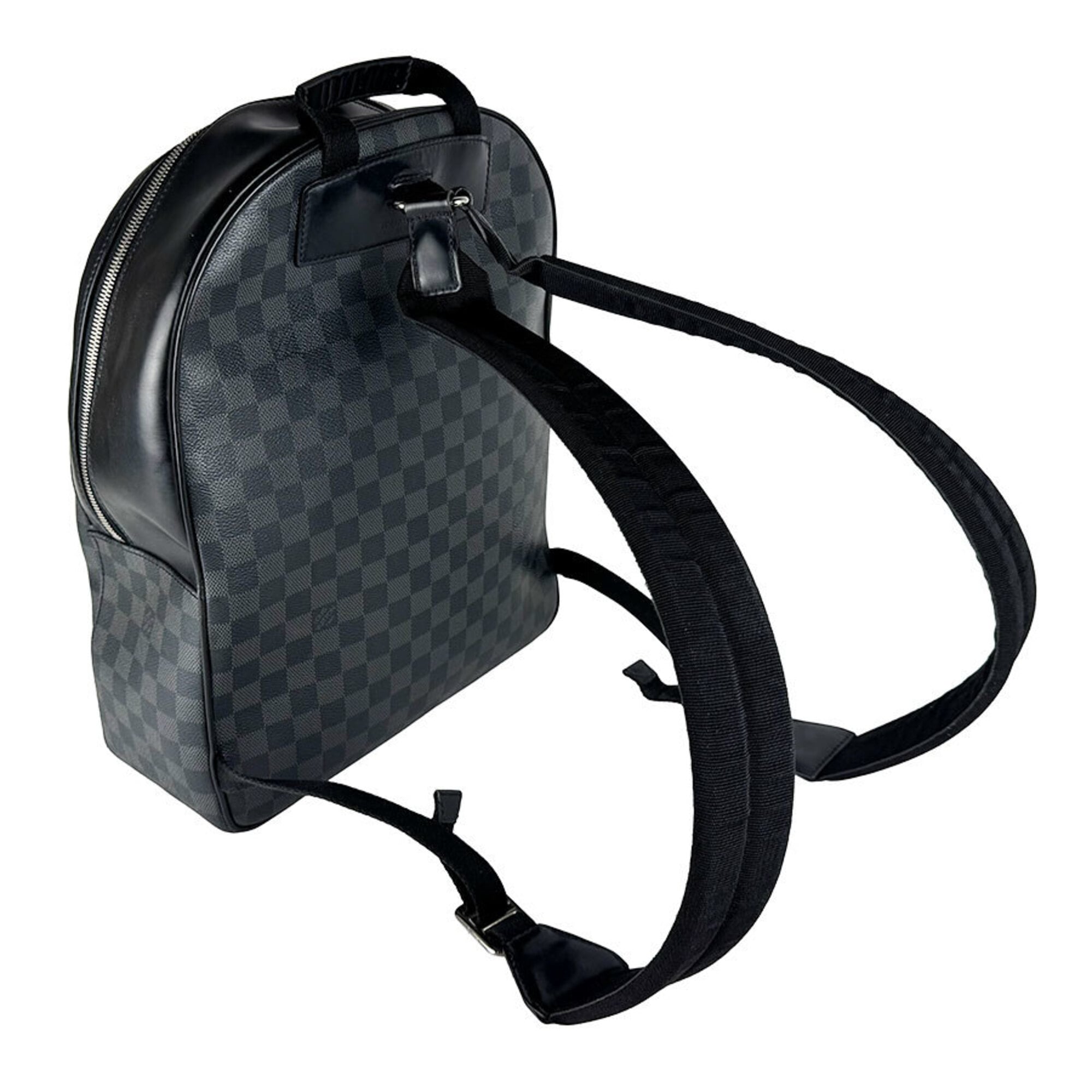 Louis Vuitton Black Damier Graphite Damier Graphite Backpack (Pre-Owned)