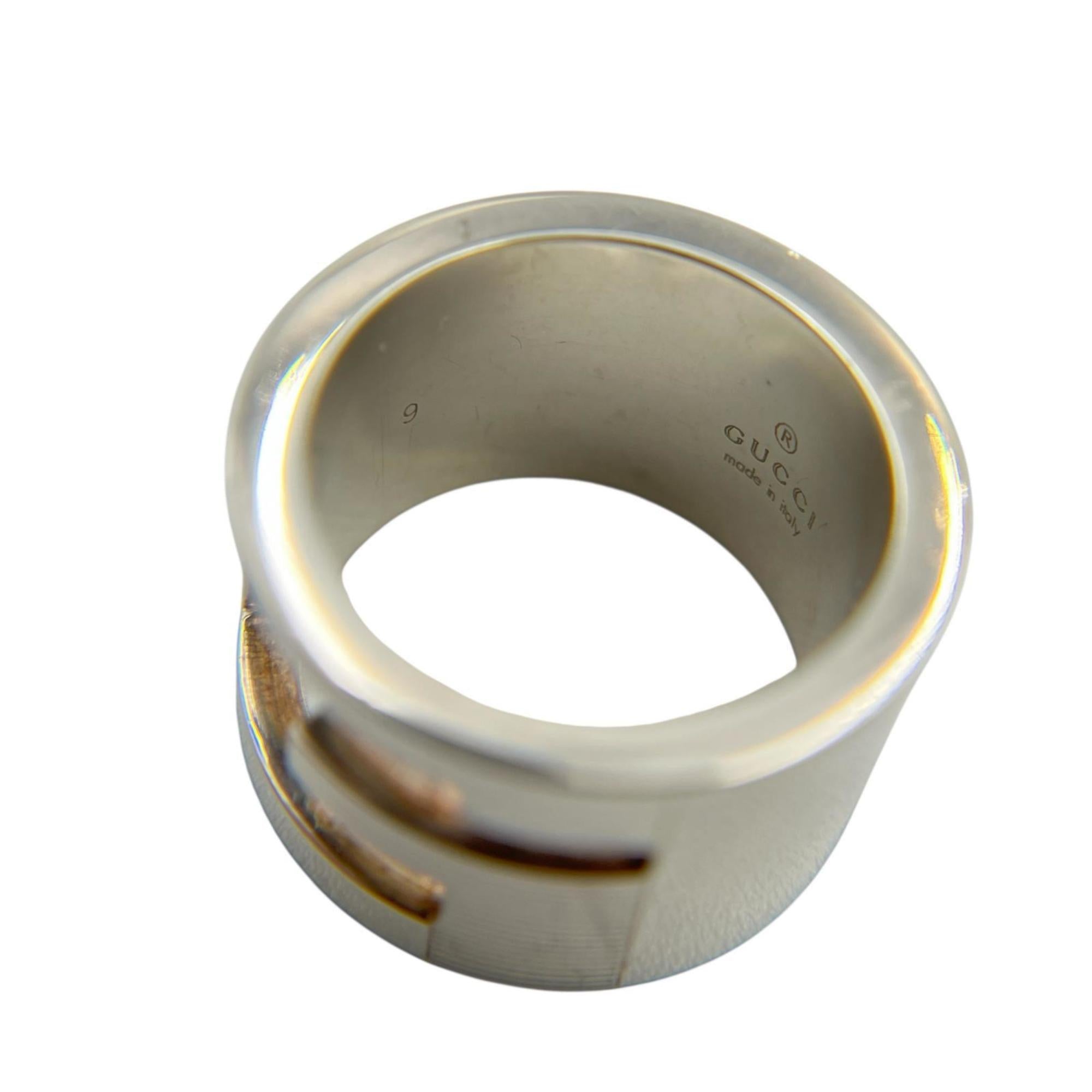 Gucci Silver Silver 925 Band Ring (Pre-Owned)