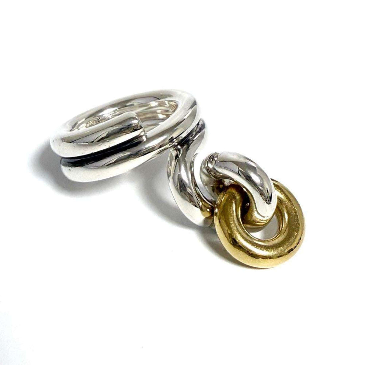 Bottega Veneta Silver 925 Band Ring (Pre-Owned)