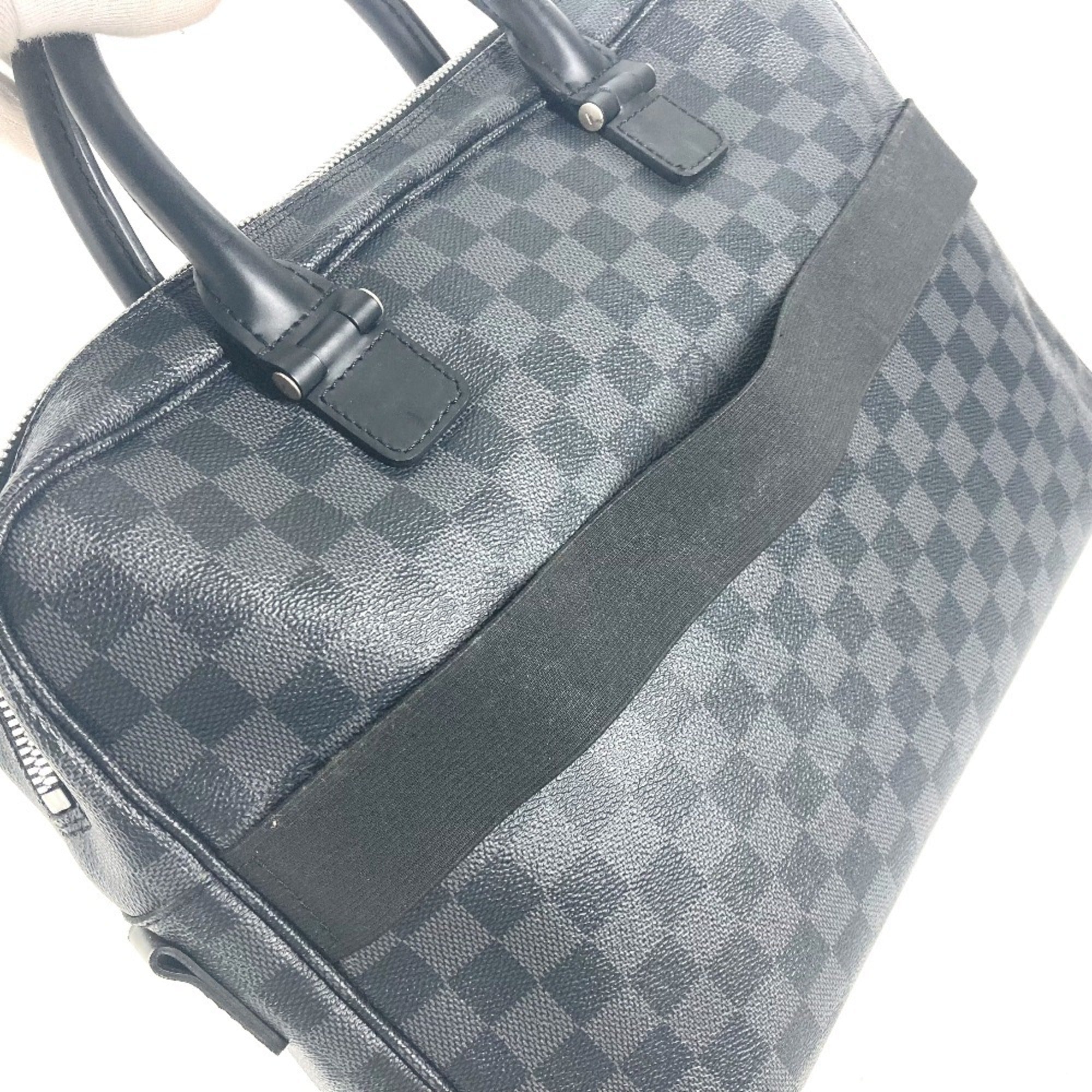 Louis Vuitton Black Damier Graphite Handbag Tote Bag (Pre-Owned)