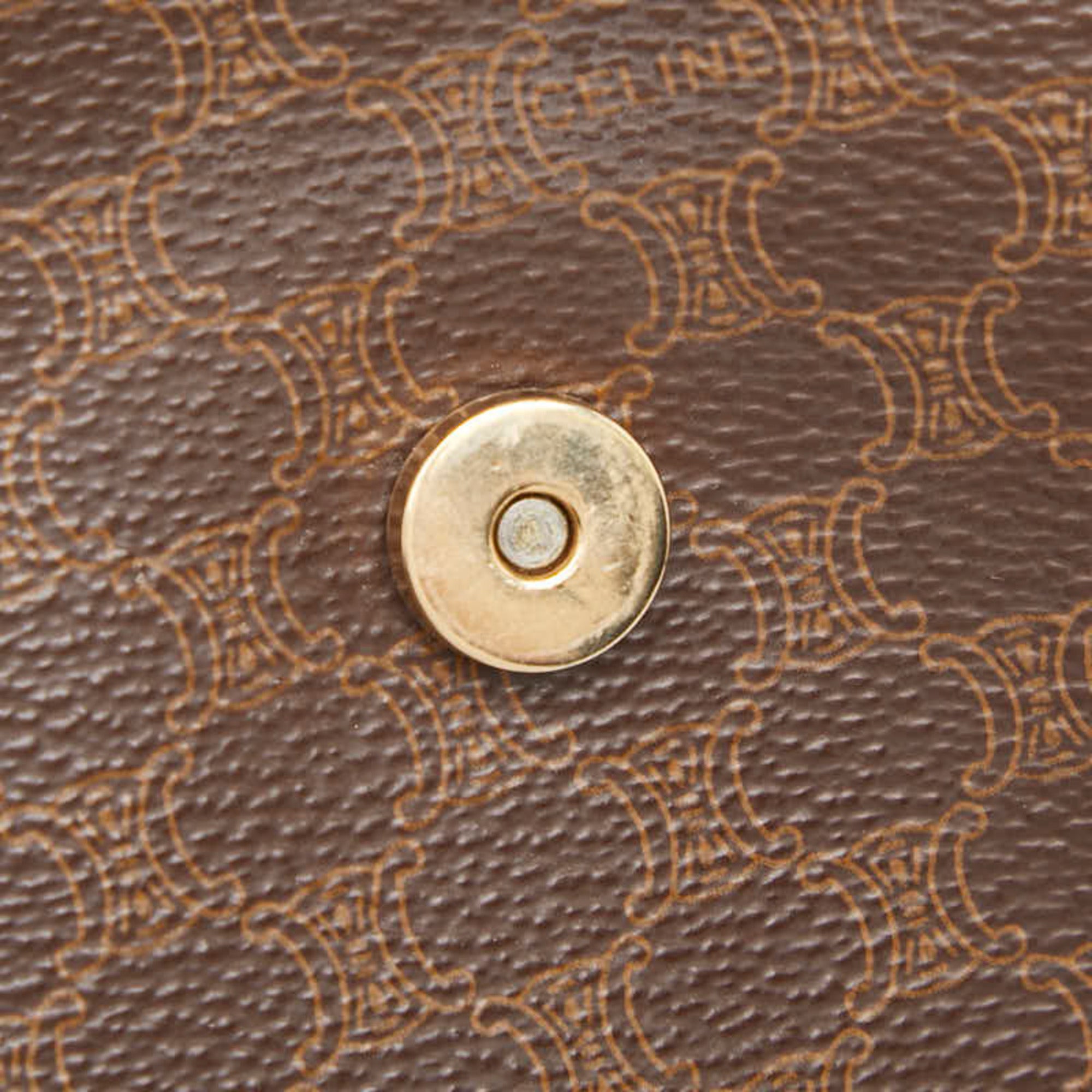 Celine Brown Pvc Leather Shoulder Bag (Pre-Owned)