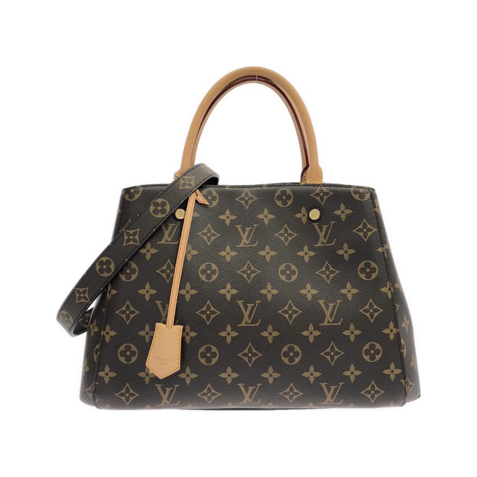 Louis Vuitton Brown Coated Canvas Handbag (Pre-Owned)