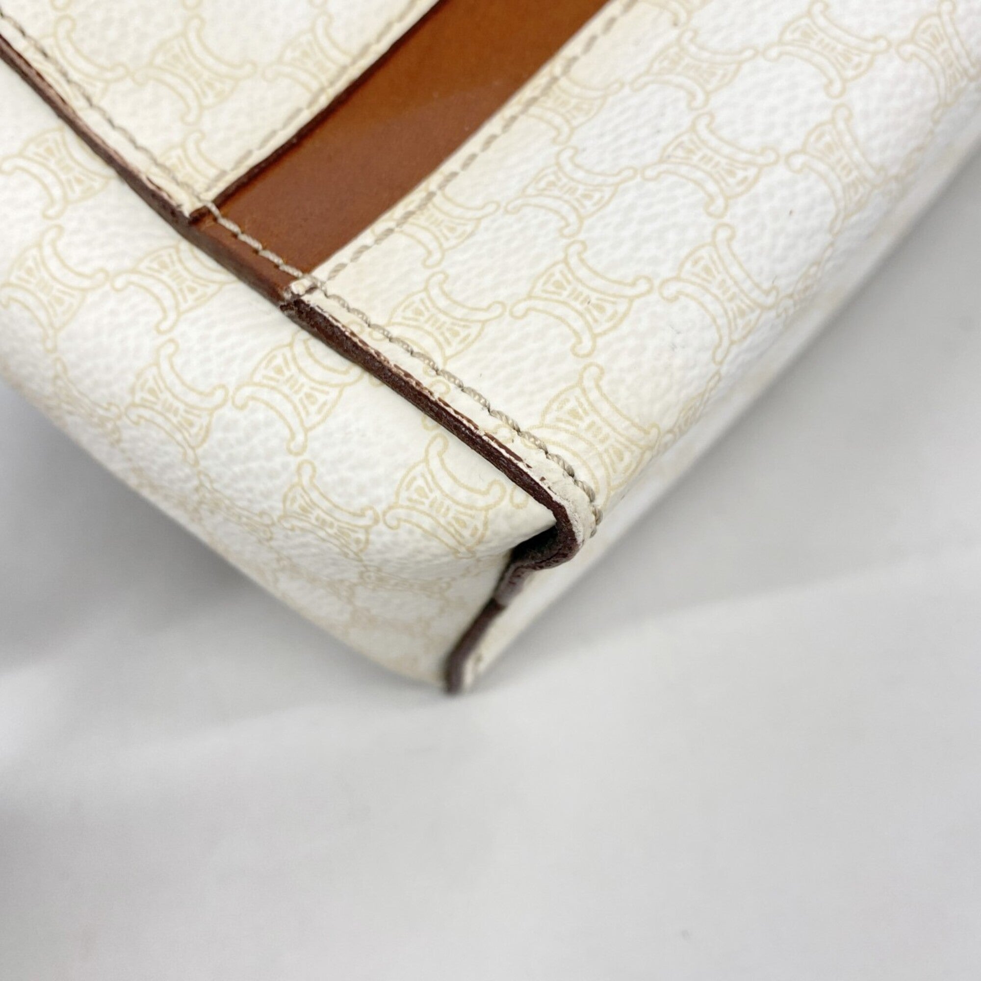 Celine White Pvc Handbag (Pre-Owned)