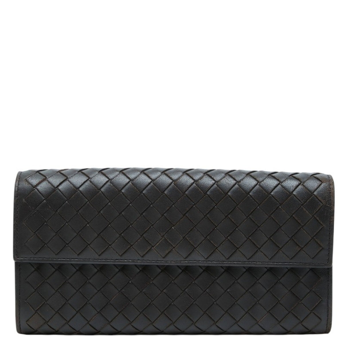 Bottega Veneta Brown Leather Long Wallet (Bi-Fold) (Pre-Owned)