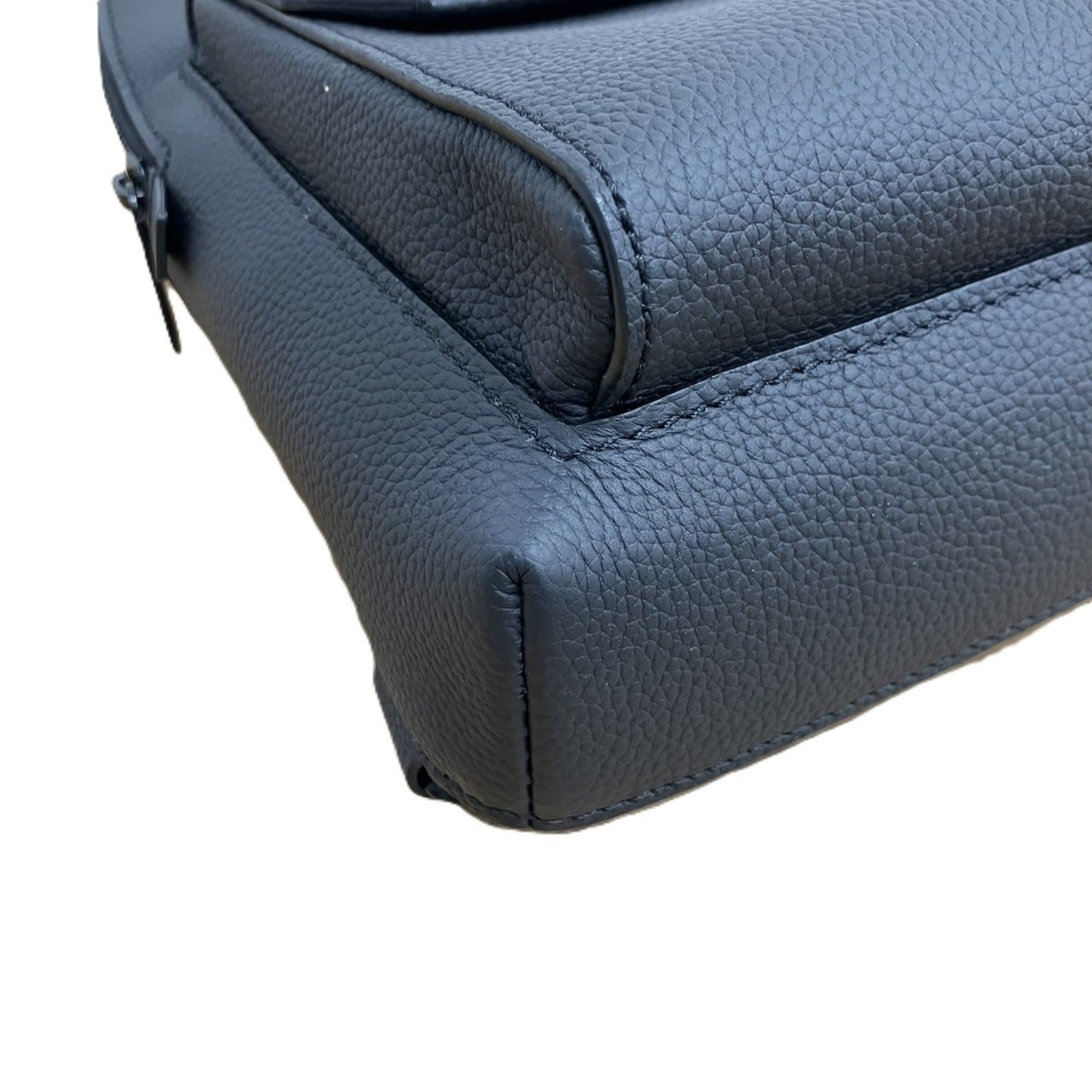Louis Vuitton Black Leather Sling Bag (Pre-Owned)