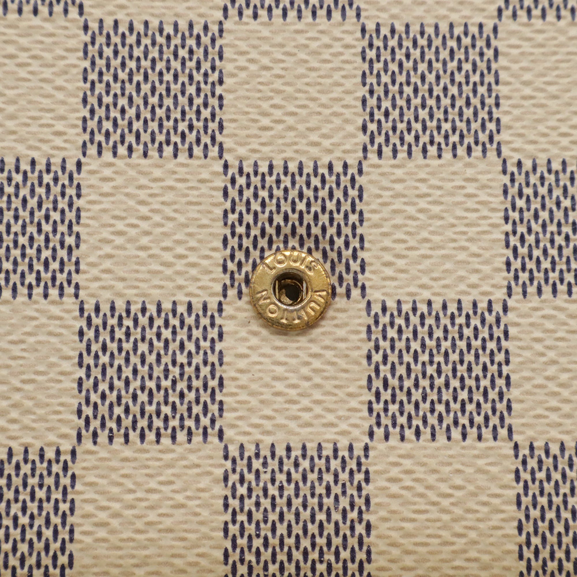 Louis Vuitton Damier Azur Ivory Damier Azur Clutch Bag Pochette Shoulder Bag (Pre-Owned)