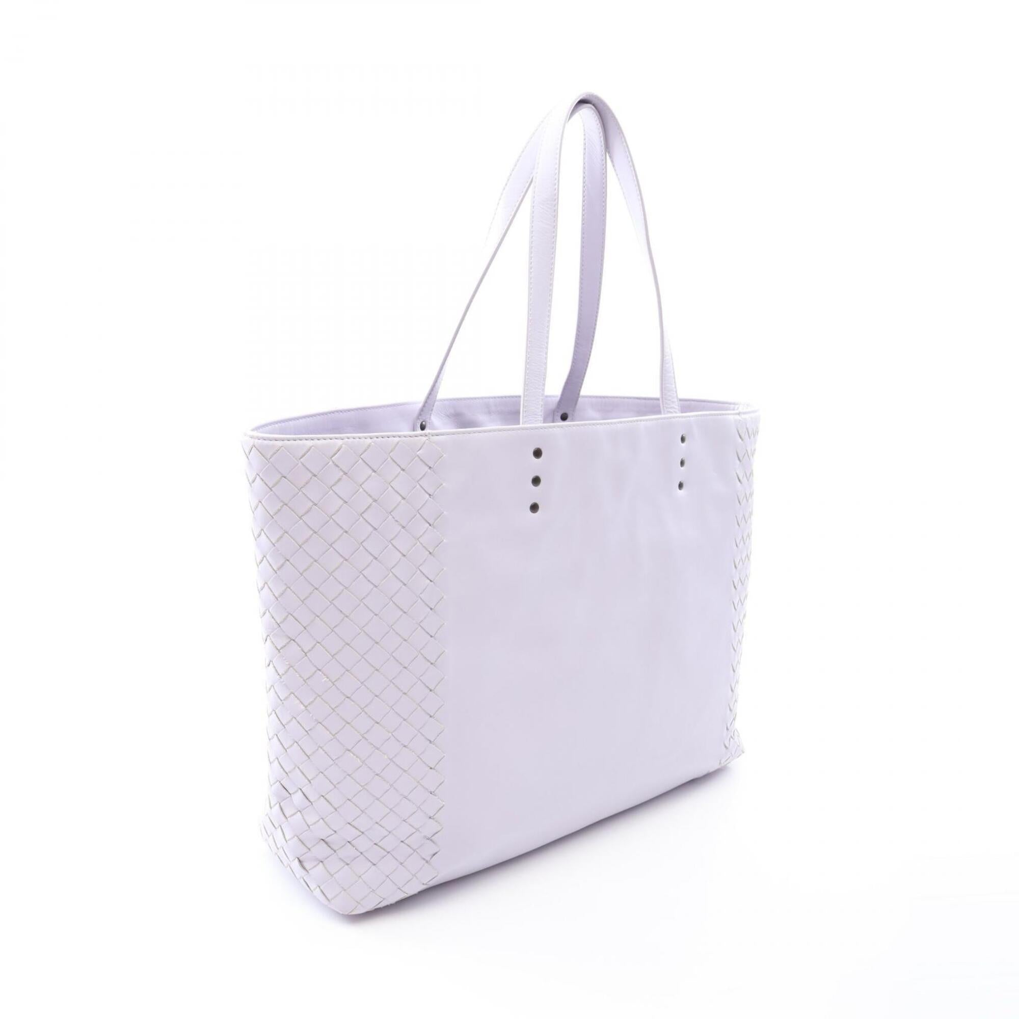 Bottega Veneta Purple Intrecciato Handbag Tote Bag (Pre-Owned)