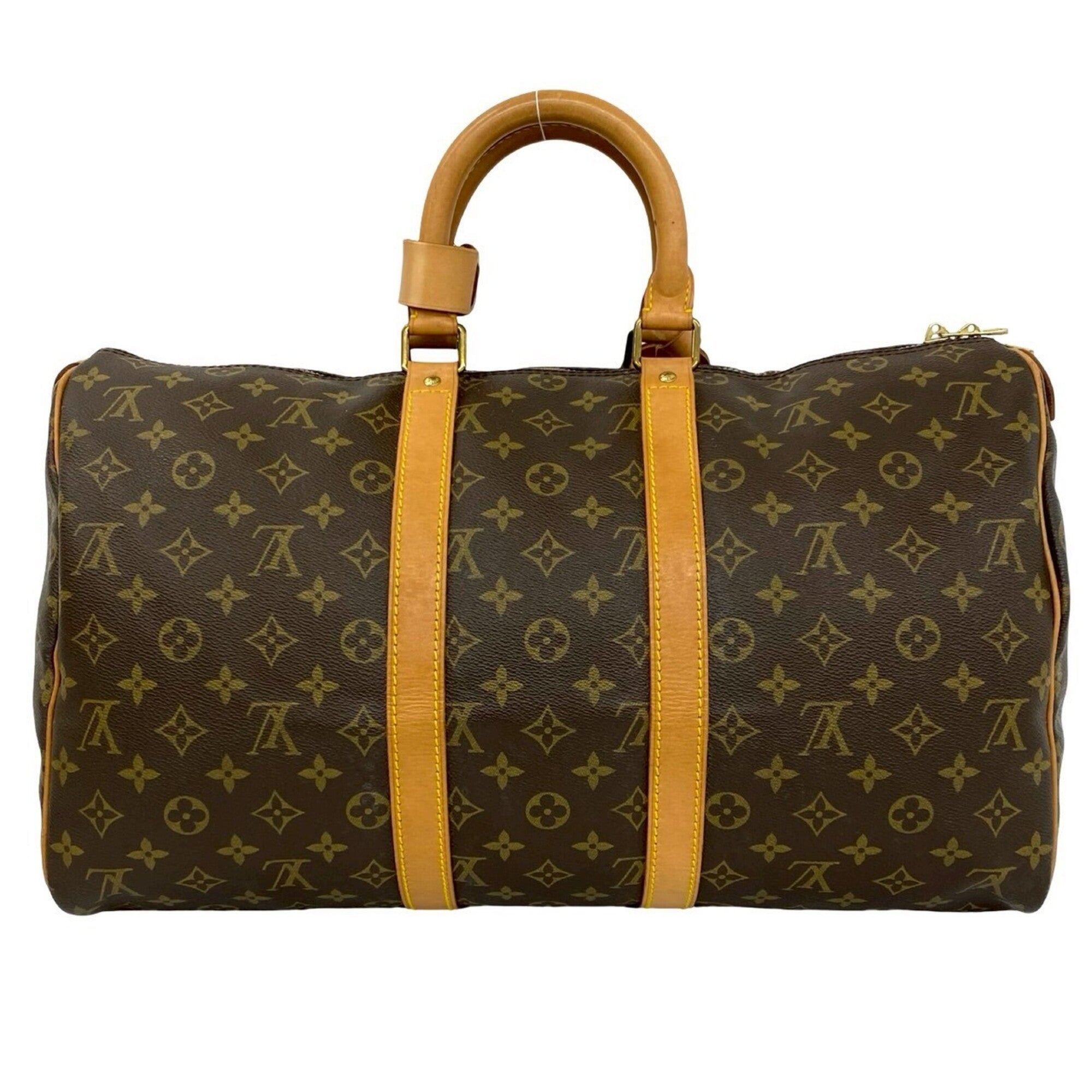 Louis Vuitton Brown Leather Pvc Boston Bag (Pre-Owned)