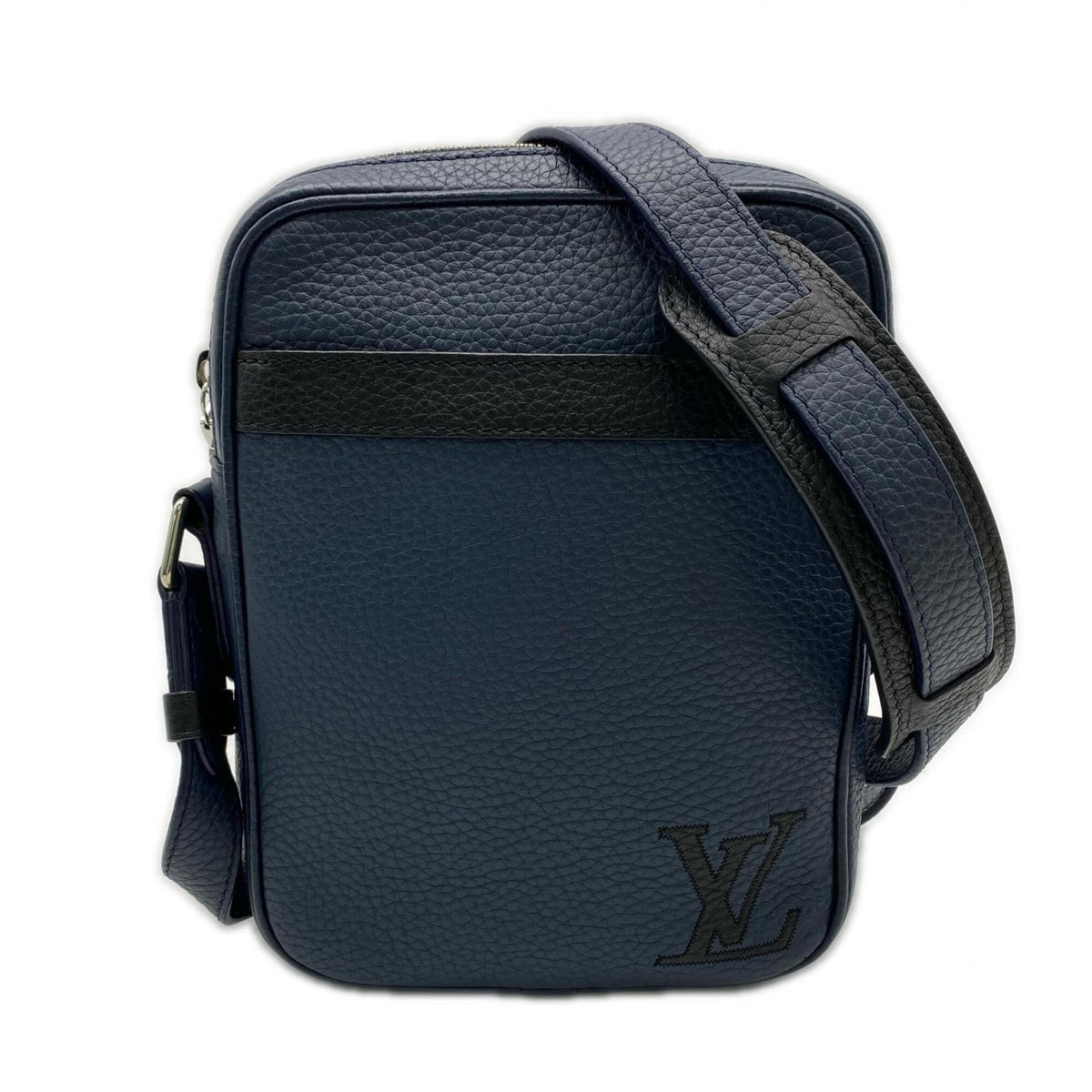 Louis Vuitton Navy Leather Shoulder Bag (Pre-Owned)