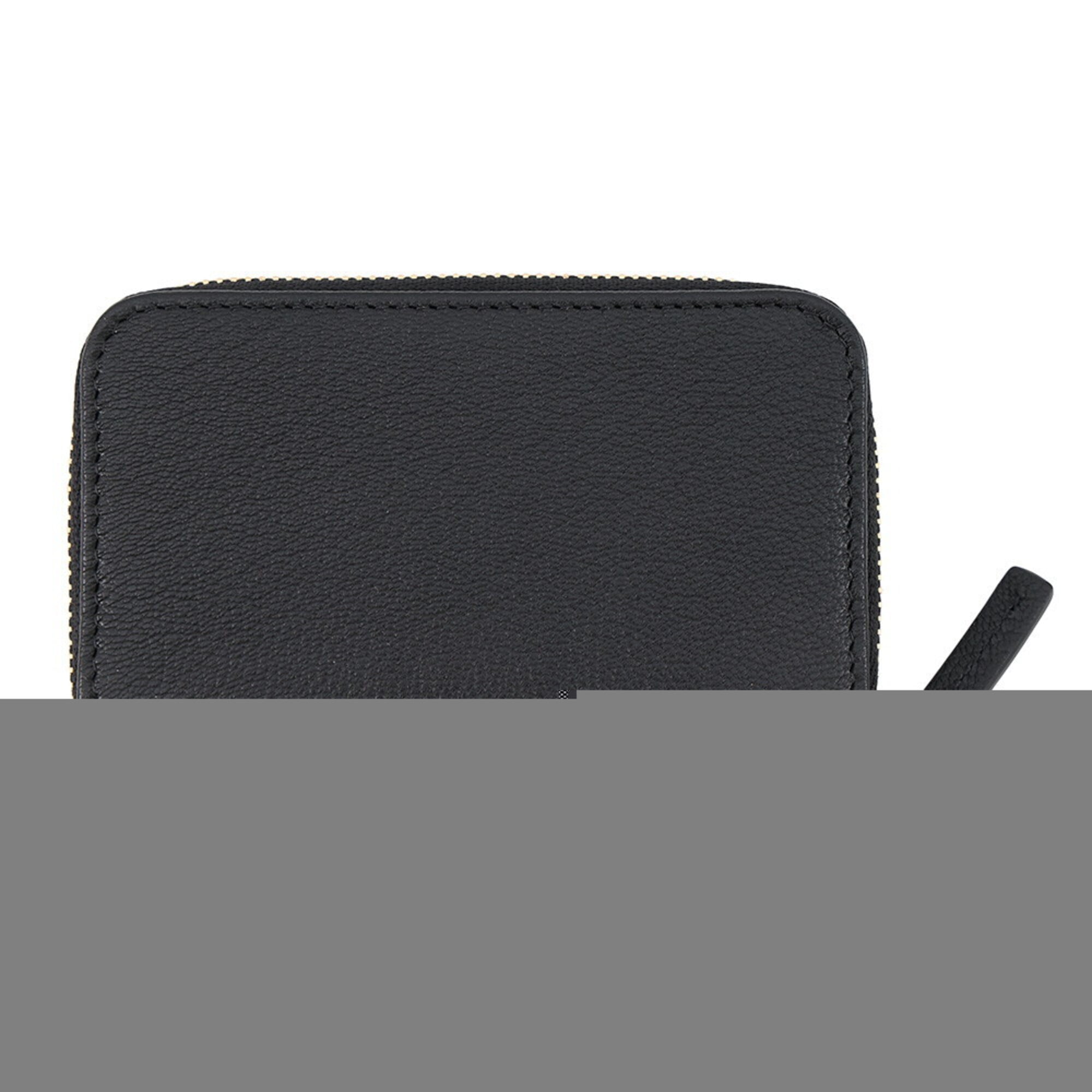 Chanel Black Leather Coin Purse/Coin Case (Pre-Owned)