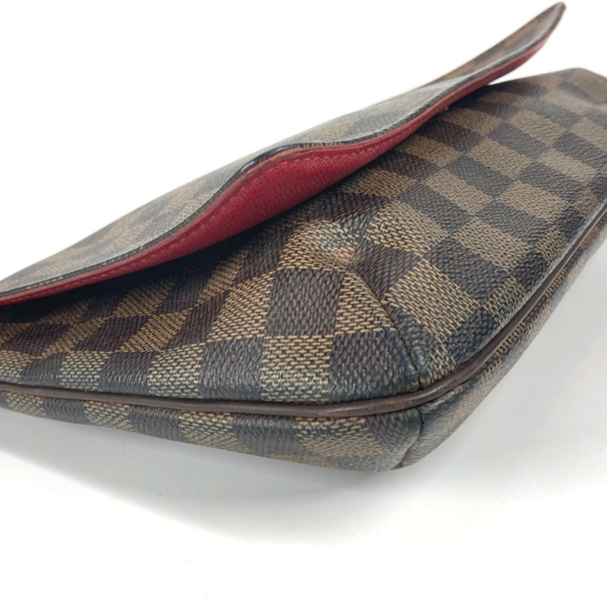 Louis Vuitton Brown Ebene Damier Canvas Pochette Shoulder Bag (Pre-Owned)