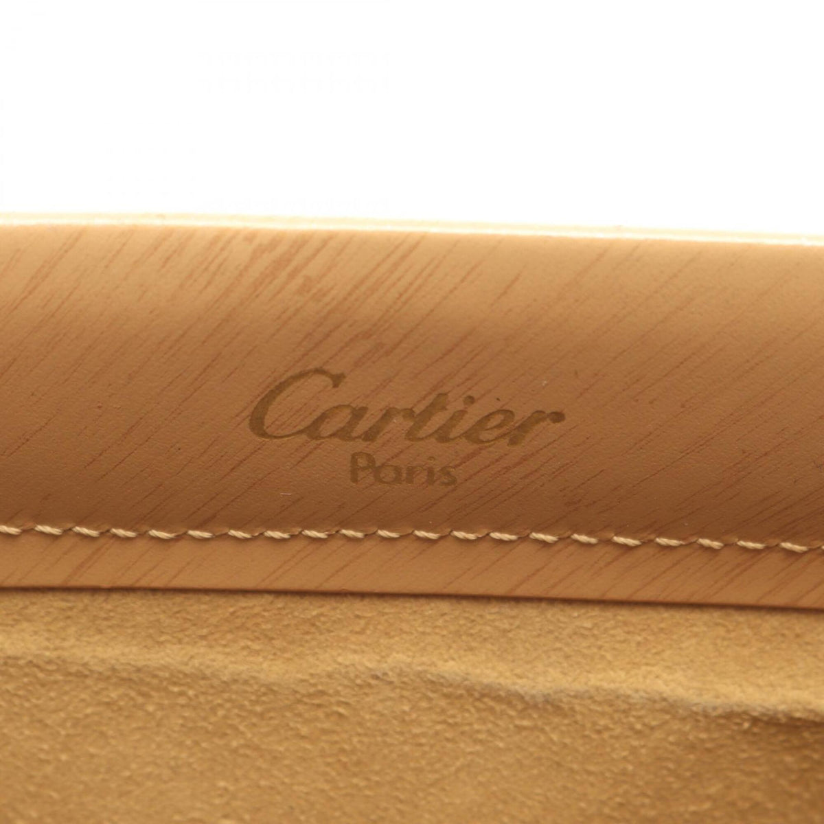 Cartier Beige Leather Handbag (Pre-Owned)