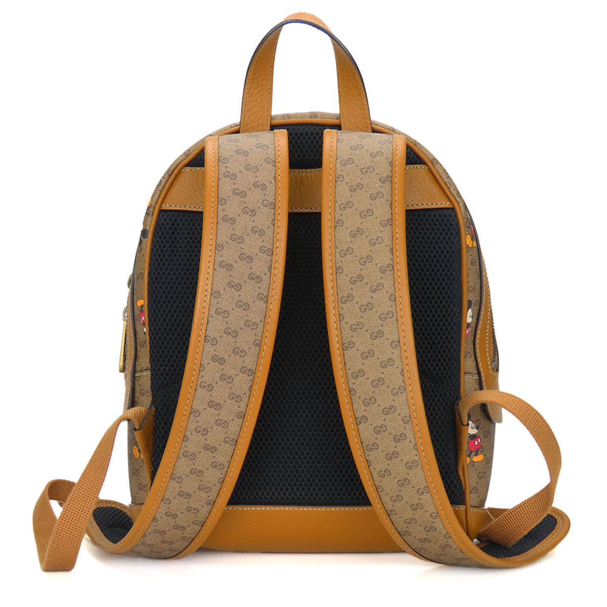 Gucci Brown Camel Gg Supreme Backpack (Pre-Owned)