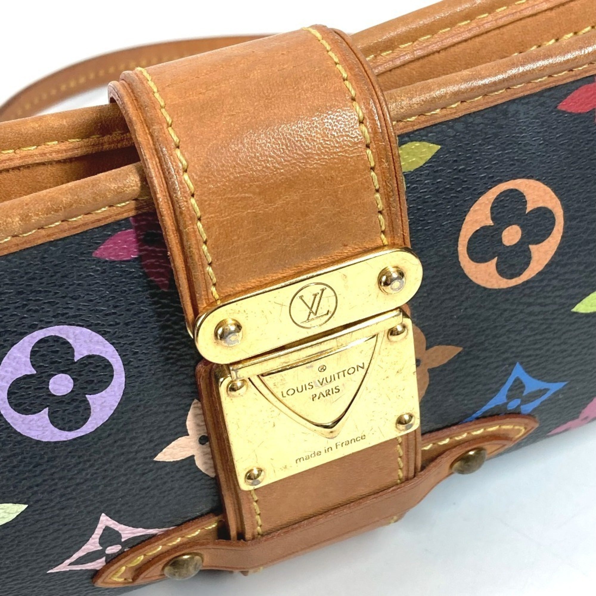 Louis Vuitton Black Monogram Multicolore Canvas Clutch Bag Handbag Pouch Shoulder Bag (Pre-Owned)