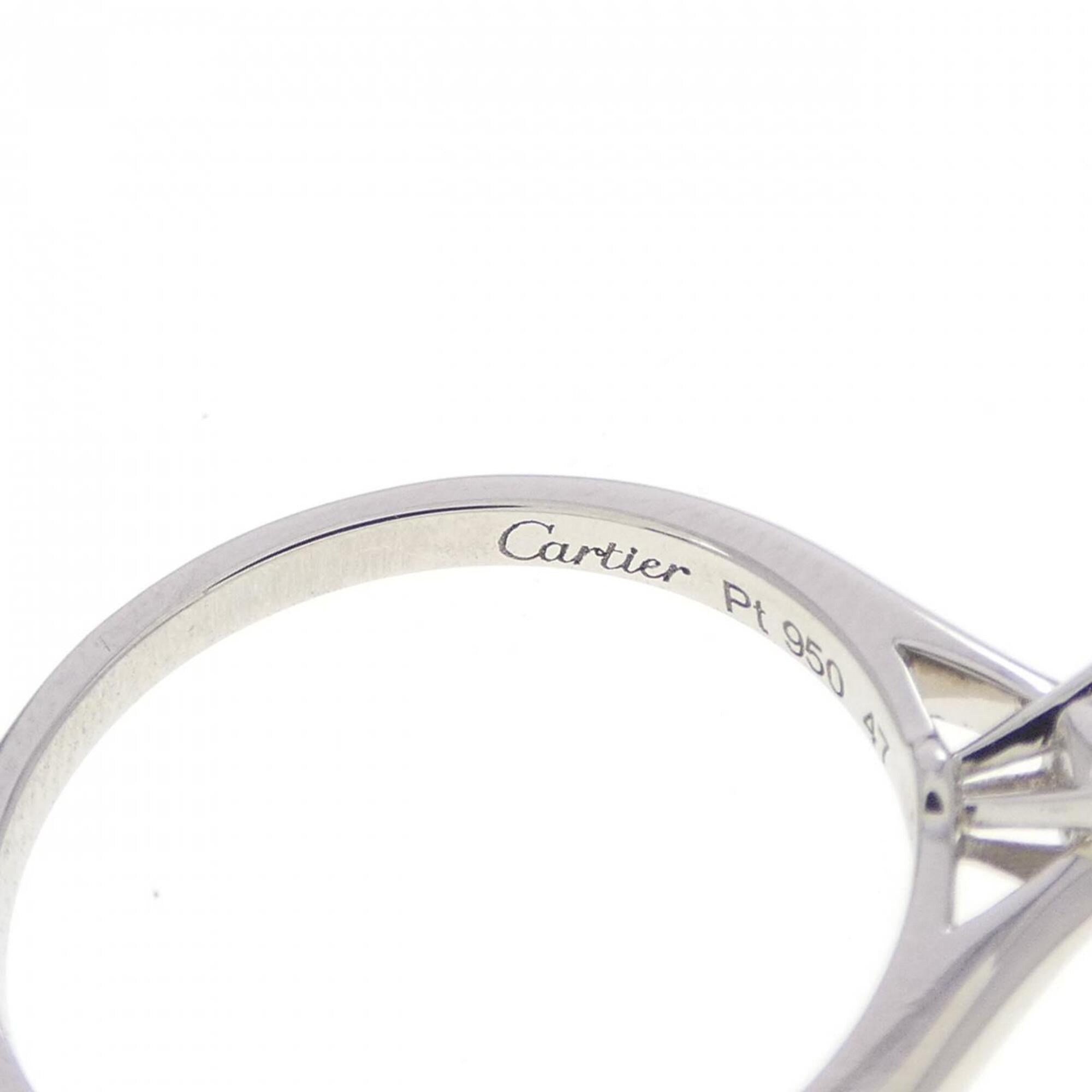 Cartier Platinum Platinum 950 Band Ring (Pre-Owned)
