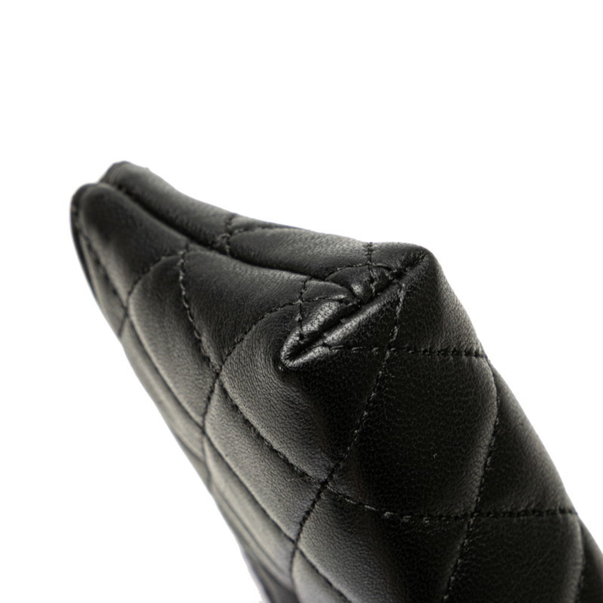 Chanel Matelasse Black Coin Purse/Coin Case (Pre-Owned)