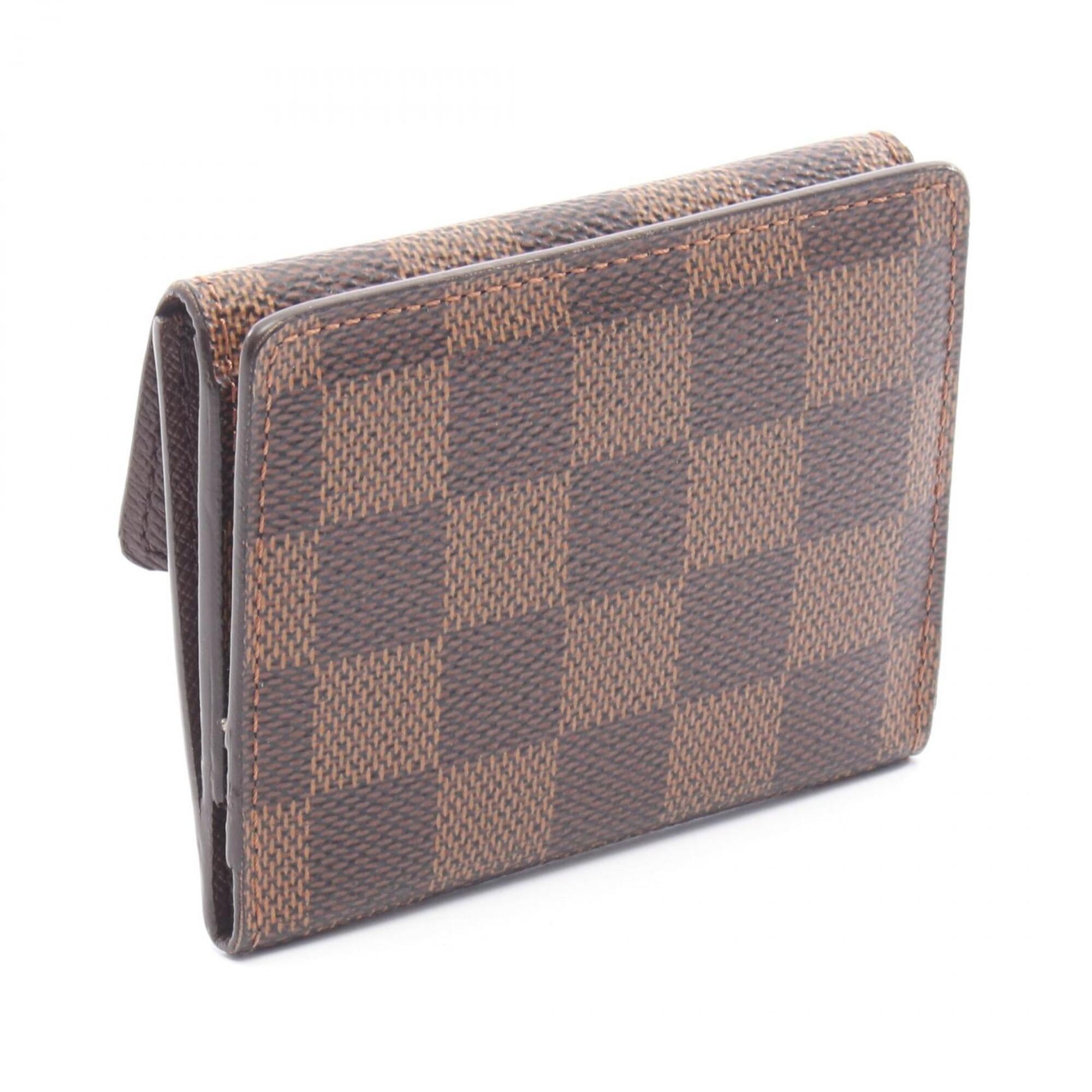 Louis Vuitton Brown Ebene Coated Canvas Coin Purse/Coin Case (Pre-Owned)
