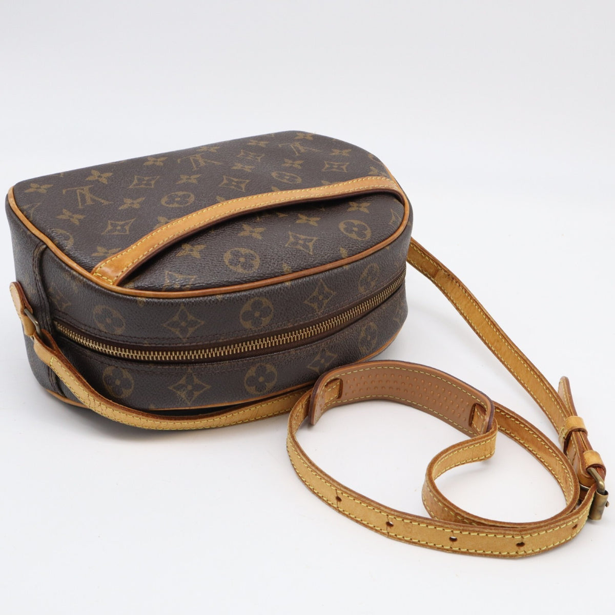 Louis Vuitton Brown Coated Canvas Leather Shoulder Bag (Pre-Owned)