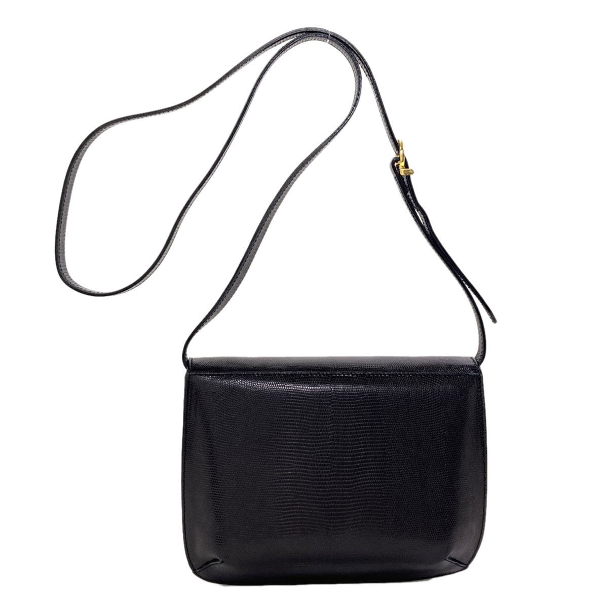 Salvatore Ferragamo Black Leather Shoulder Bag (Pre-Owned)