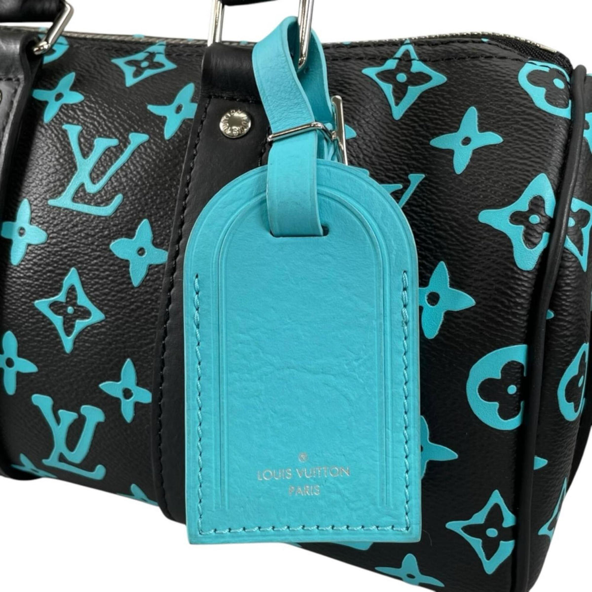 Louis Vuitton Black Blue Handbag Shoulder Bag (Pre-Owned)