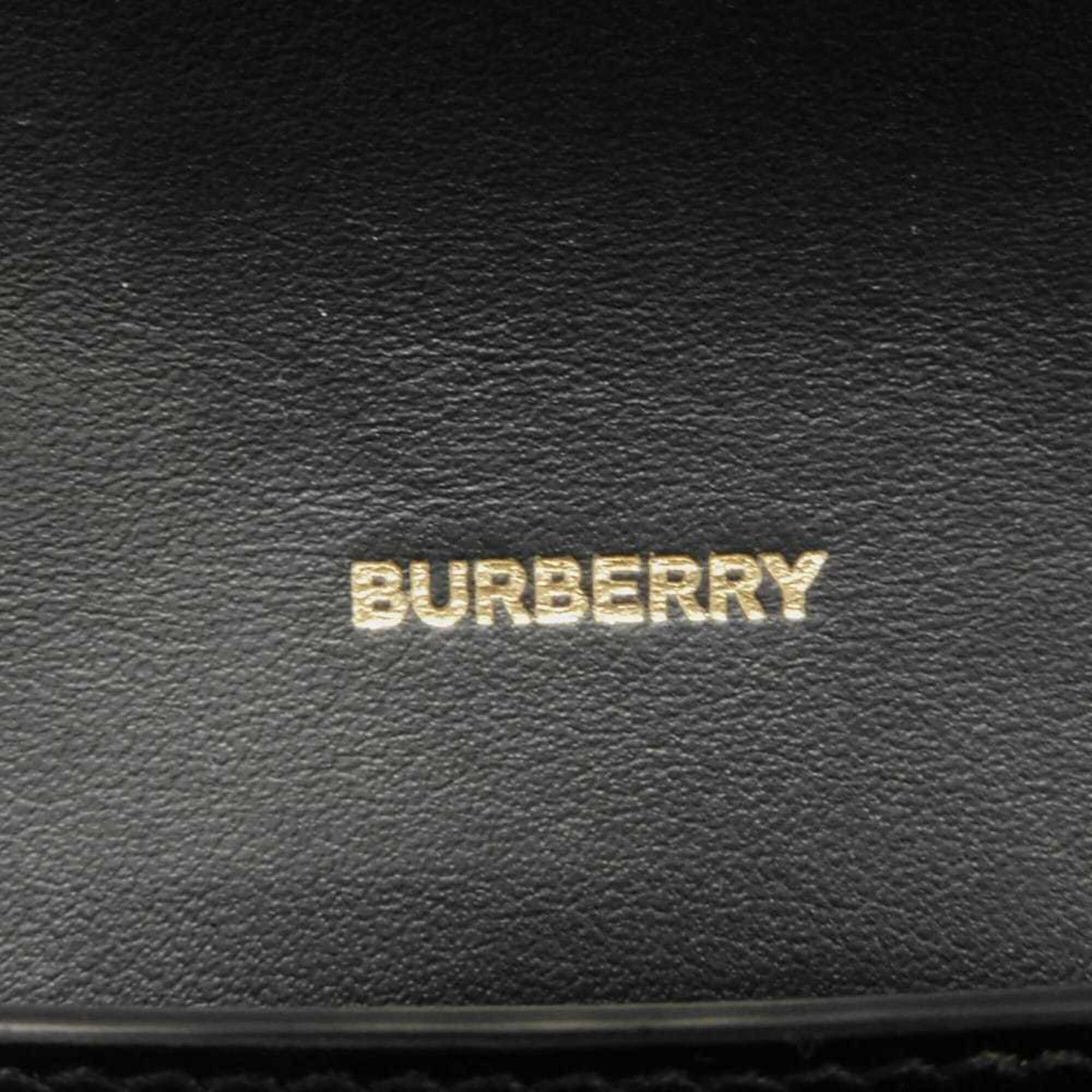 Burberry Brown Pvc Leather Long Wallet (Bi-Fold) (Pre-Owned)