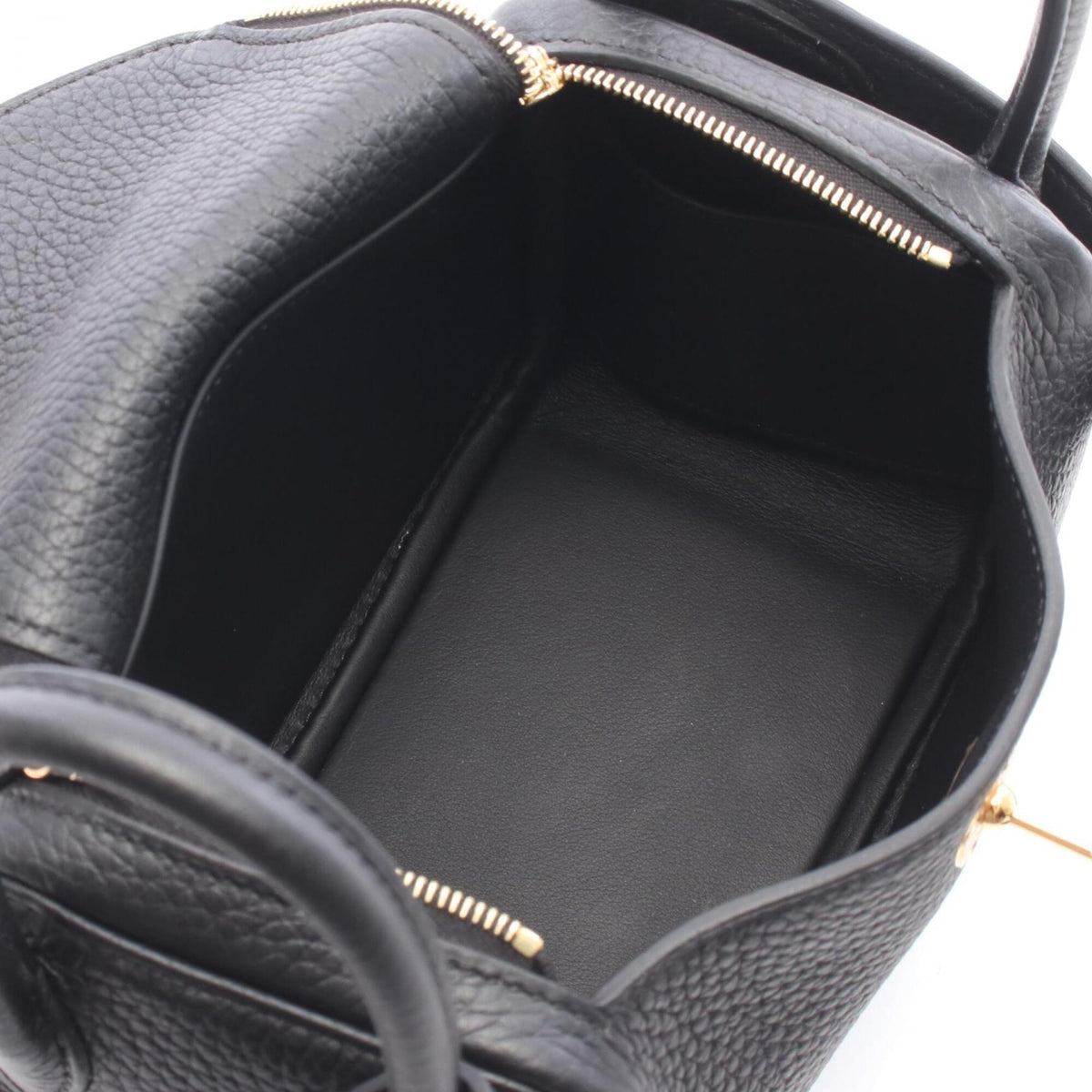 Hermes Black Taurillon Clemence Leather Leather Handbag Shoulder Bag (Pre-Owned)