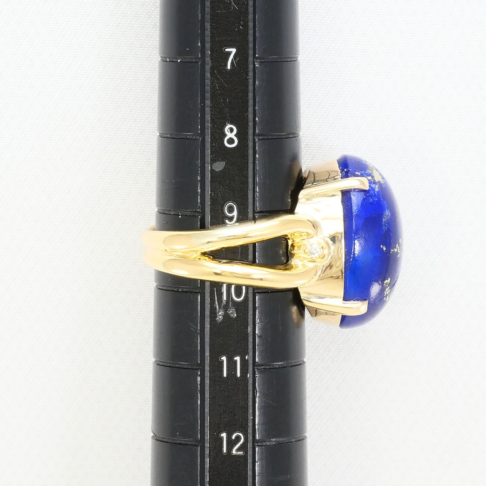 Unbranded Blue Green Yellow Gold Yellow Gold (18K) Band Ring (Pre-Owned)