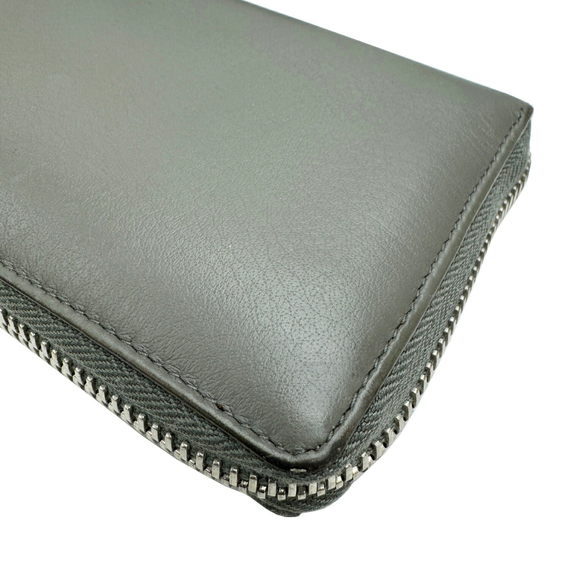 Balenciaga Gray Leather Long Wallet (Bi-Fold) (Pre-Owned)