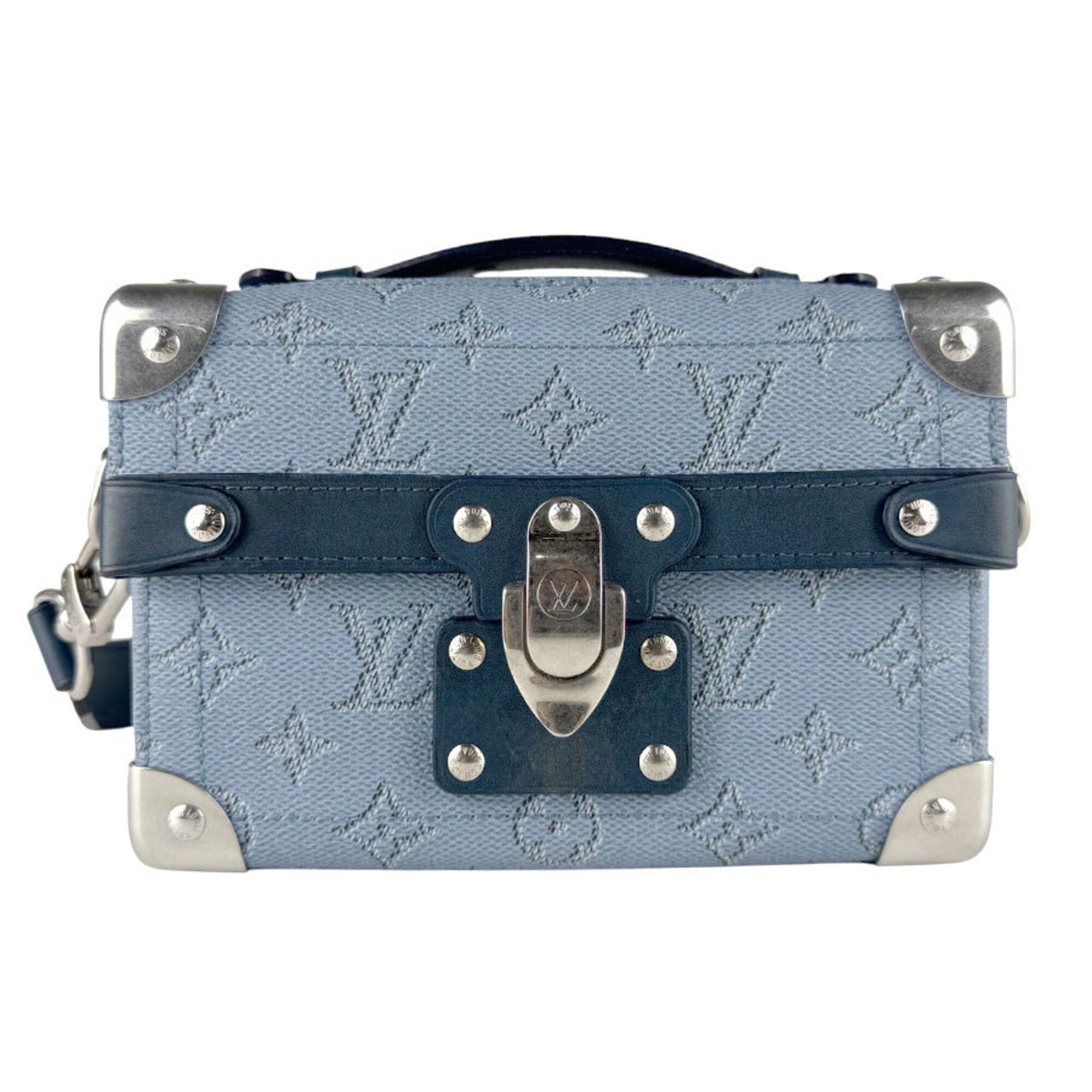 Louis Vuitton Blue Monogram Shoulder Bag (Pre-Owned)
