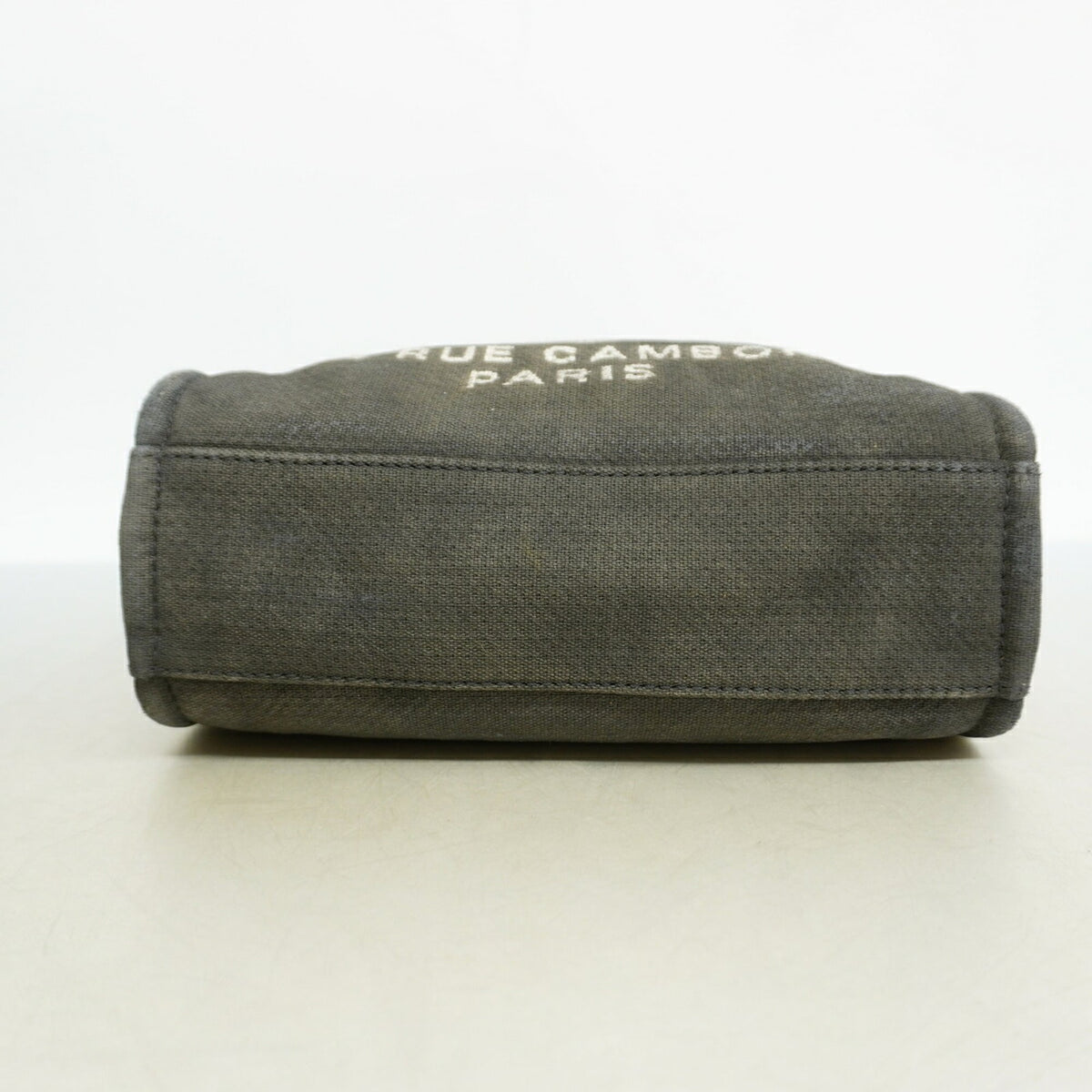 Chanel Black Gray Canvas Tote Bag (Pre-Owned)