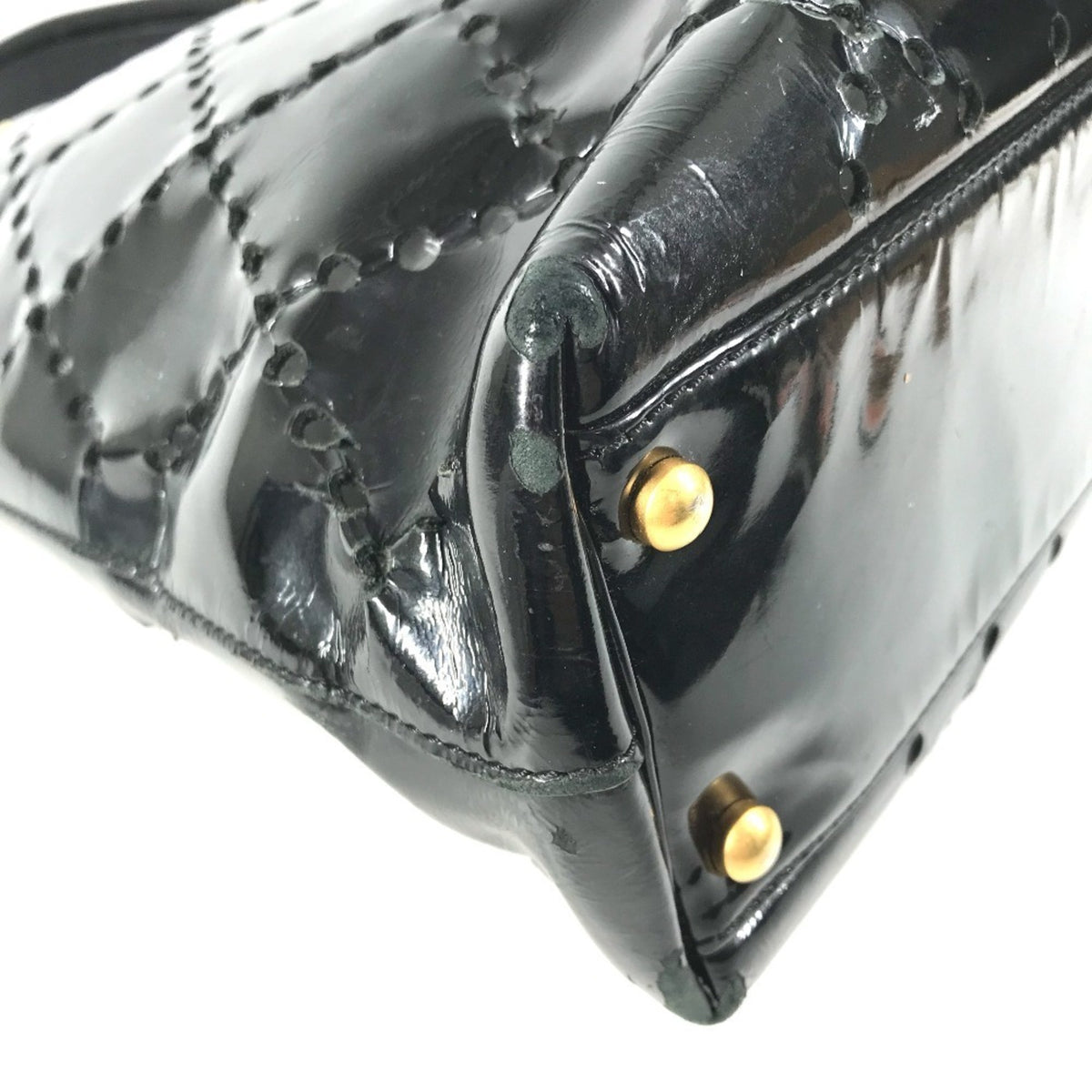 Chanel Black Leather Shoulder Bag Tote Bag (Pre-Owned)