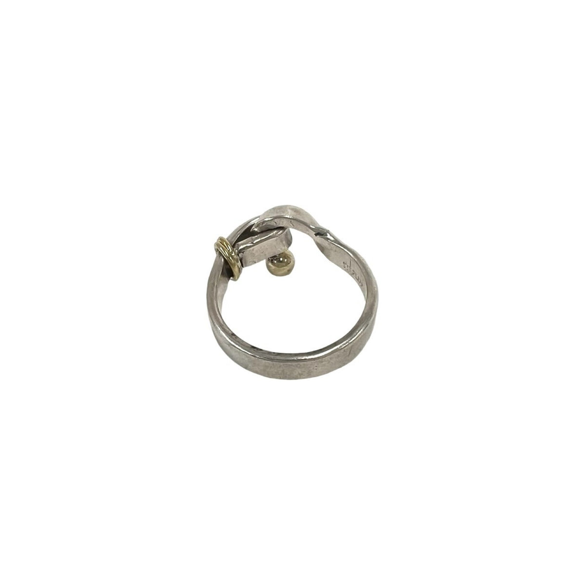 Tiffany Gold Silver Yellow Gold (18K) Silver 925 Band Ring (Pre-Owned)